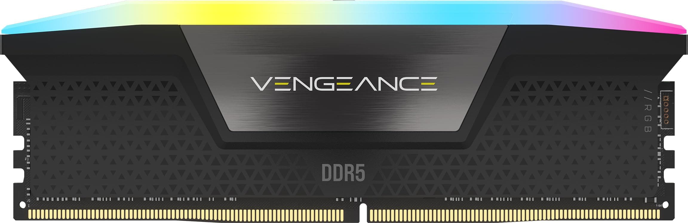 CORSAIR Vengeance RGB DDR5 RAM 8GB (1x8GB) Bis zu 5200MHz CL40-40-40-77 1.25V Intel XMP 3.0 Desktop-Arbeitsspeicher – Schwarz (CMH8GX5M1B5200C40)