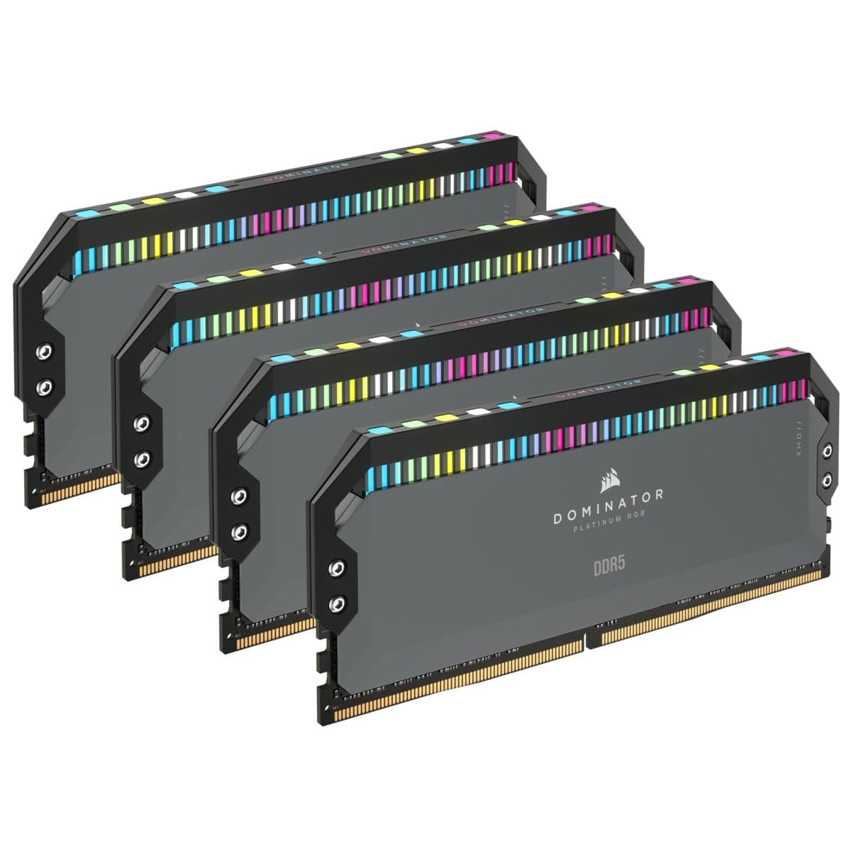 CORSAIR DOMINATOR PLATINUM RGB DDR5 RAM 64GB (4x16GB) Bis zu 5600MHz CL36-36-36-76 1.25V AMD EXPO Intel XMP 3.0 Desktop-Arbeitsspeicher – Grau (CMT64GX5M4B5600Z36) Bild 2