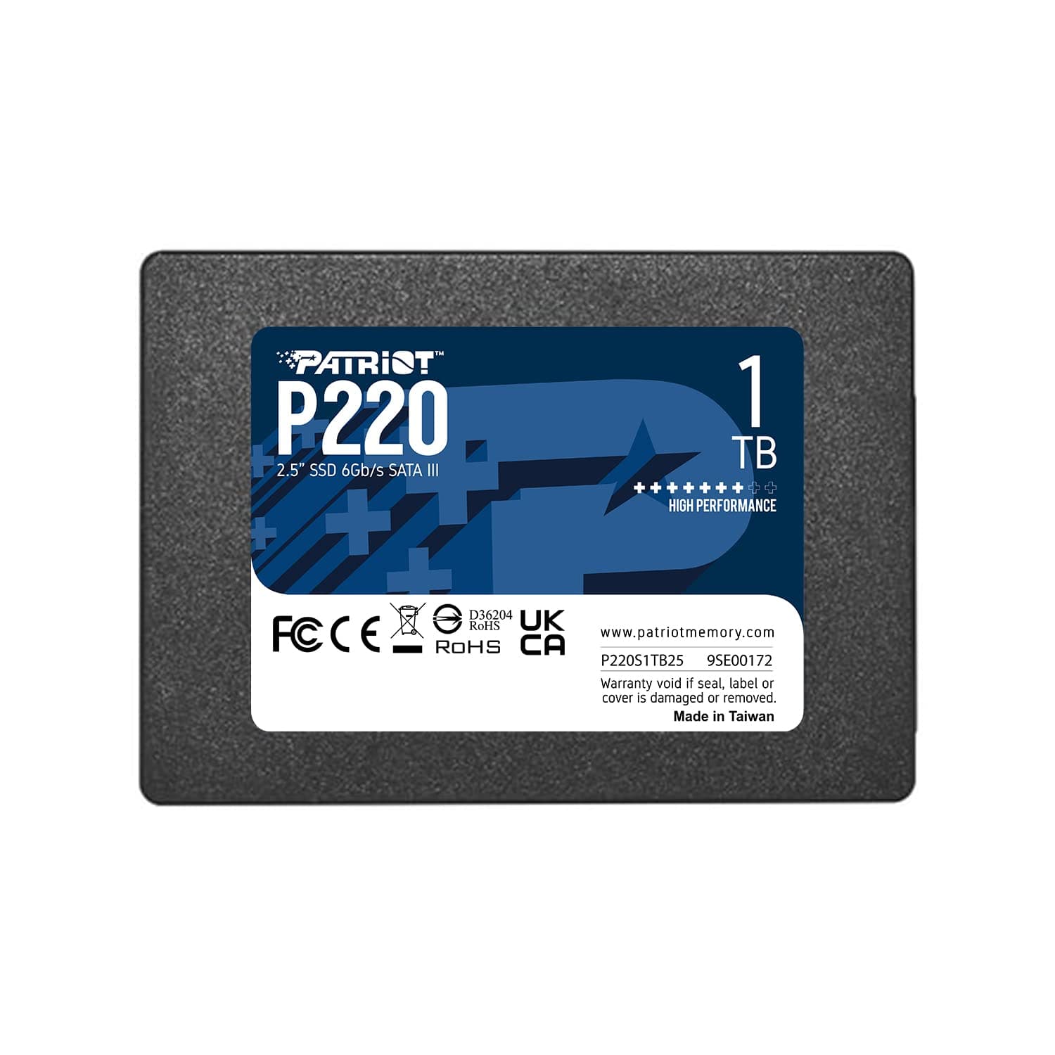 Patriot Memory P220 Internes Solid State Drive 1TB SSD SATA 3 2,5 Zoll