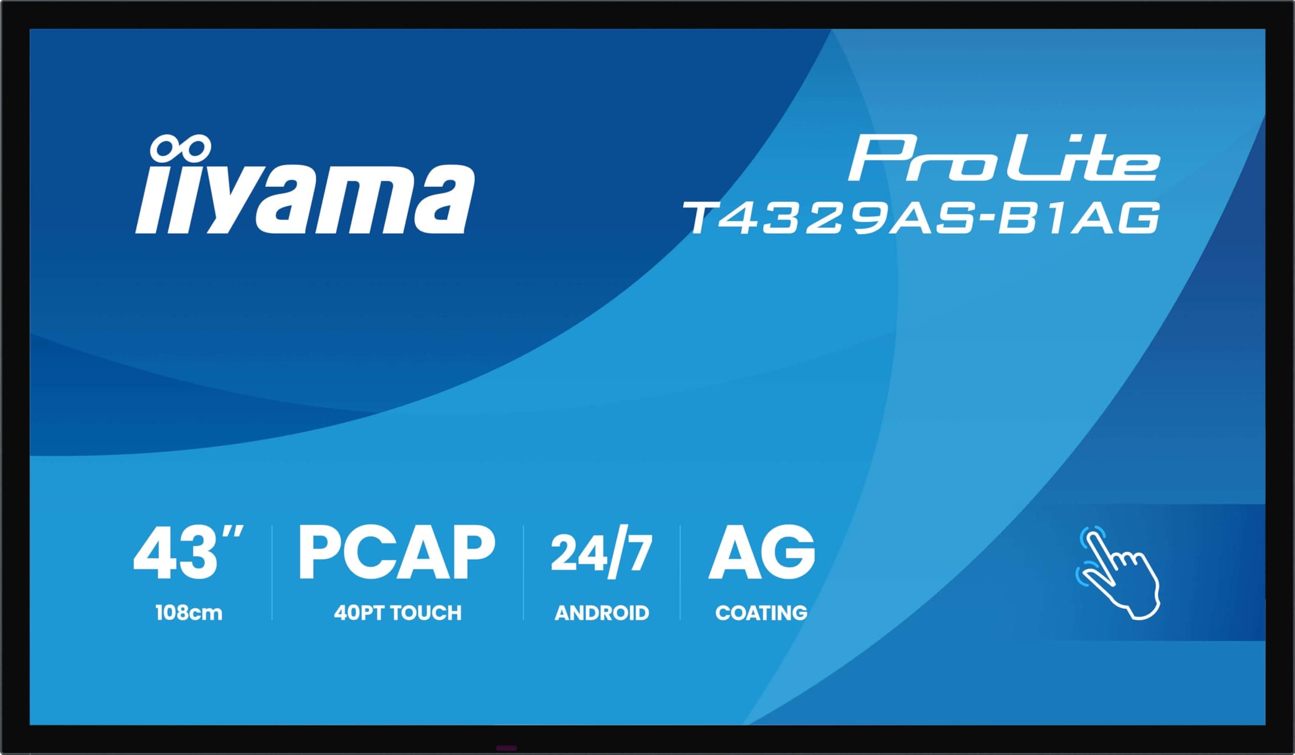 iiyama Prolite T4329AS-B1AG interaktives 43' All-in-One PCAP-Display für intelligente Räume für die Zusammenarbeit Bild 3