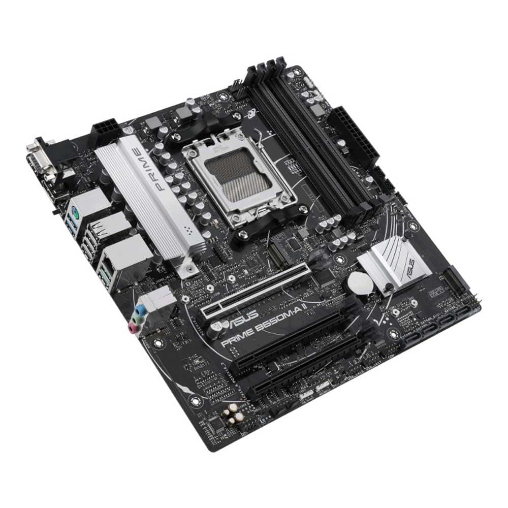 ASUS Prime B650M-A II-CSM Mainboard Sockel AMD AM5 (Ryzen 7000, mATX, DDR5, PCIe 5.0, 2.5GB Ethernet, DisplayPort, HDMI, VGA, USB 3.2, BIOS Flashback, Aura Sync) Bild 5
