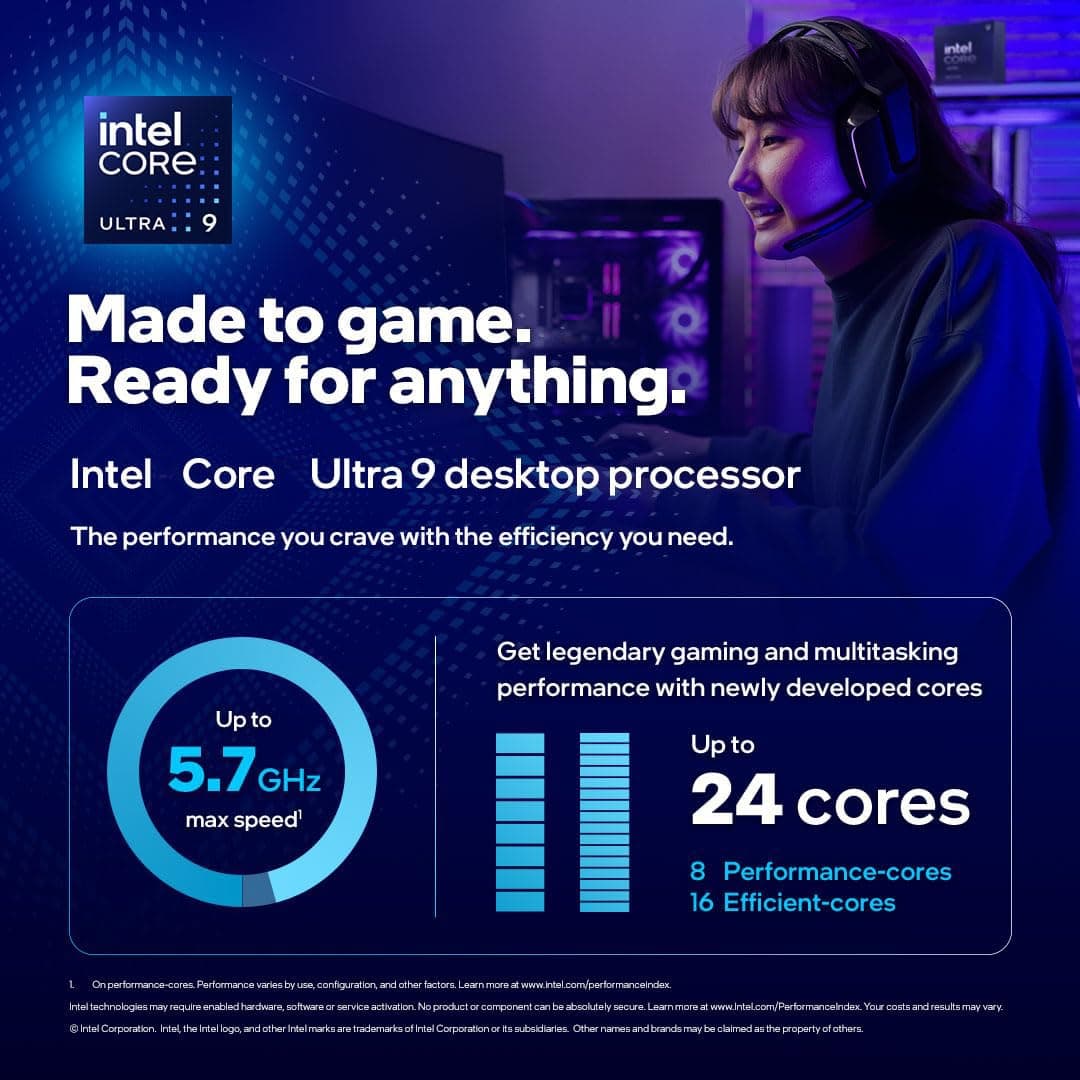 Micro Center CPU Motherboard Combo - Ultra 9 285K 24-Cores LGA 1851 Desktop Processor Bundle with MAG Z890 Tomahawk WiFi Gaming Motherboard Bild 3