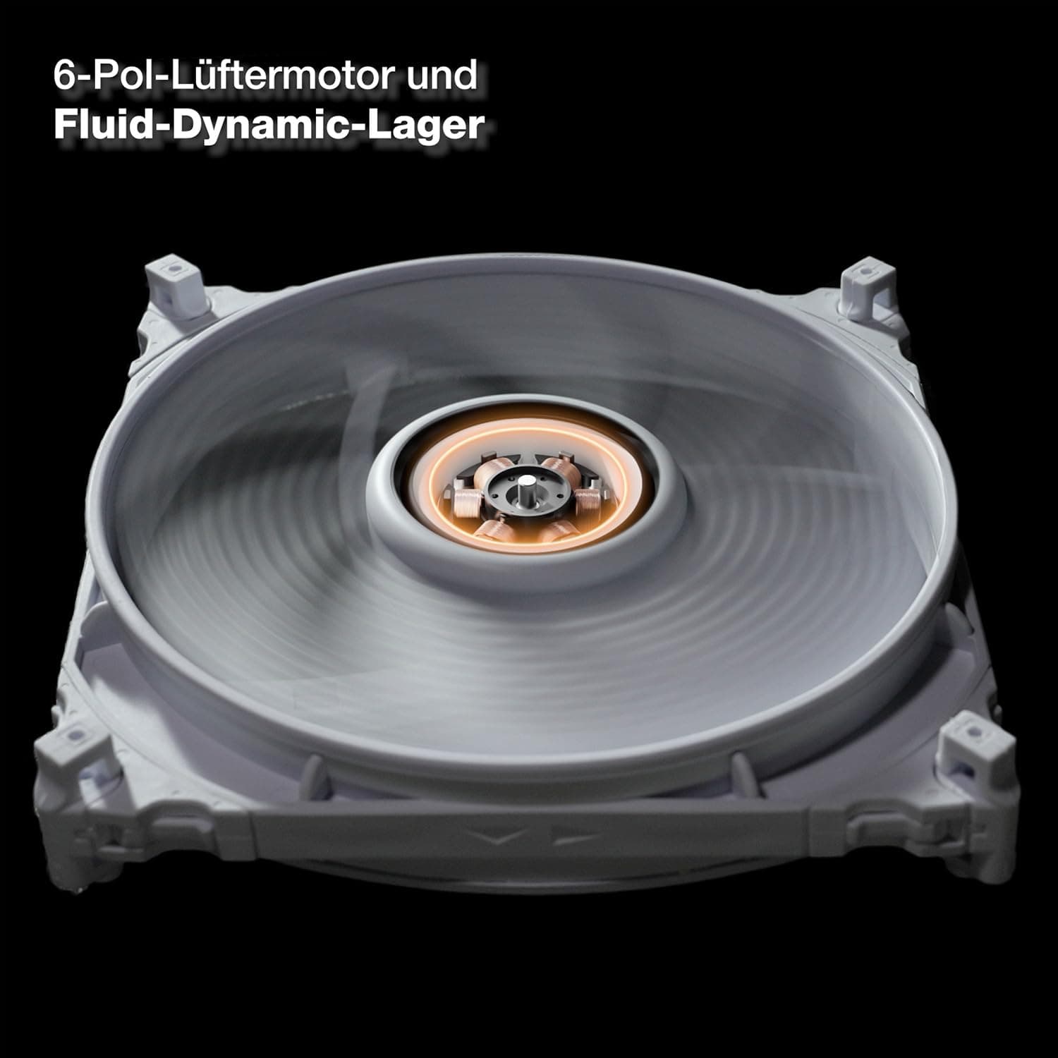 be quiet! Silent Wings 4 140mm PWM high-speed White Lüfter, optimierte Lüfterblätter, außergewöhnlich hohe Performance, maximaler Luftdruck, sehr leise, 6-Pol-Lüftermotor, Fluid-Dynamic-Lager, BL117 Bild 5