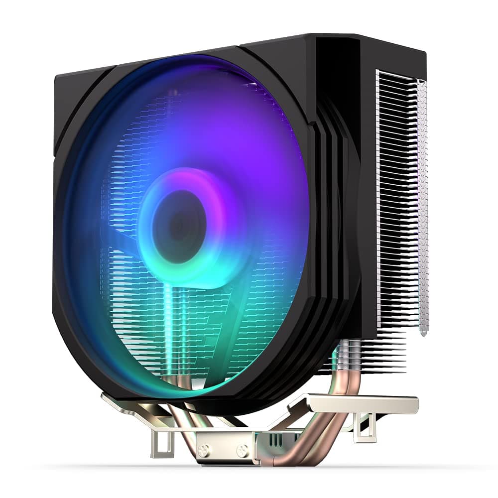 ENDORFY Spartan 5 ARGB CPU Kühler 120 mm PWM, kompakter Prozessorkühler, leiser Tower Kühler, ARGB LED Beleuchtung, AM5 AM4 LGA1700 Intel AMD, 160W TDP, Wärmeleitpaste enthalten Bild 2