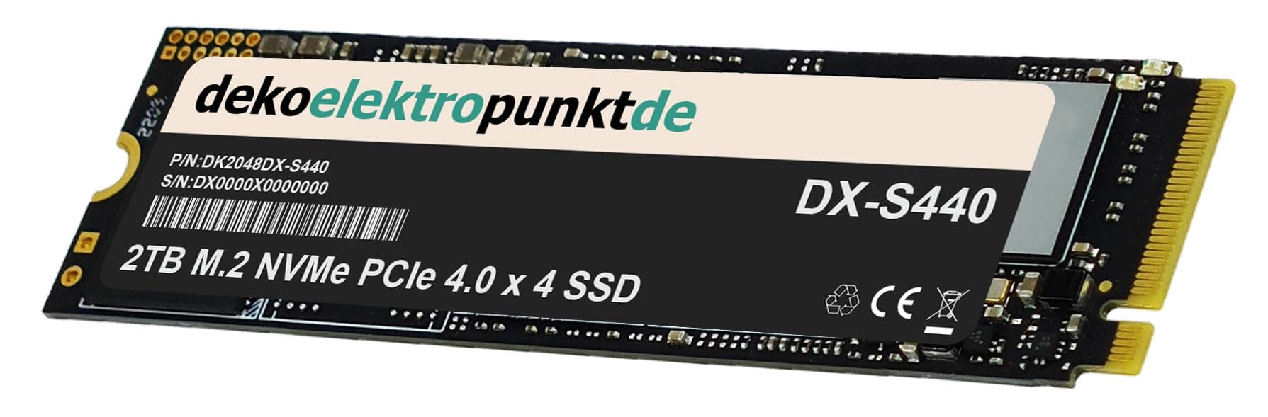 2TB M.2 NVMe Gen4 SSD Festplatte passend für NZXT N7 B650E Matte White Mainboard, Alternatives Ersatzteil 2280 PCIe 4.0 x 4 2TB - PCIe 4.0 x4 Bild 5