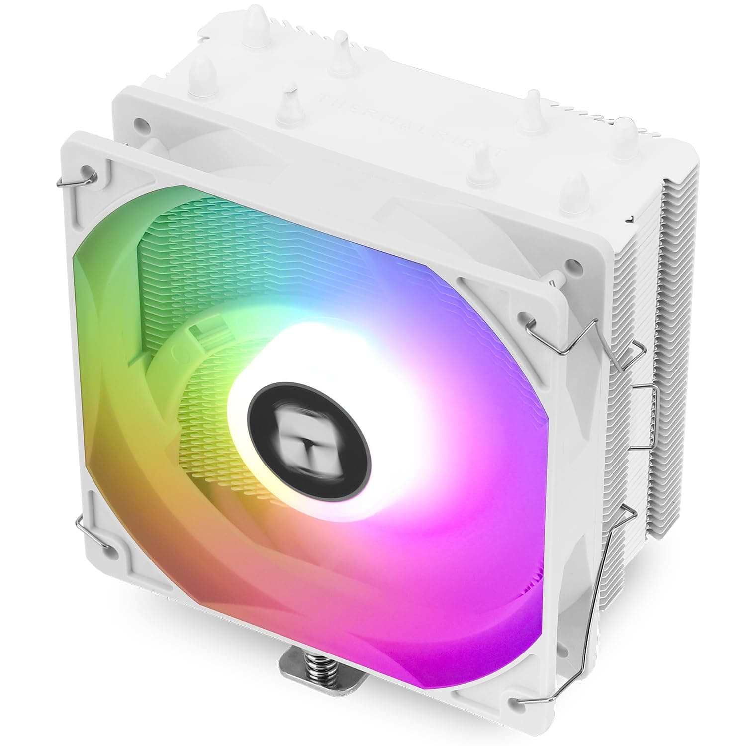 TR-Thermalright Assassin X 120R SE White ARGB CPU Kühler-4 Heatpipes, Ruhig 120mm CPU-Lüfter,1550U/min, für AM4/AM5, Intel LGA1851/1700/115x/1200, PC-Kühler-Weiß ARGB Assassin X 120 R SE White ARGB