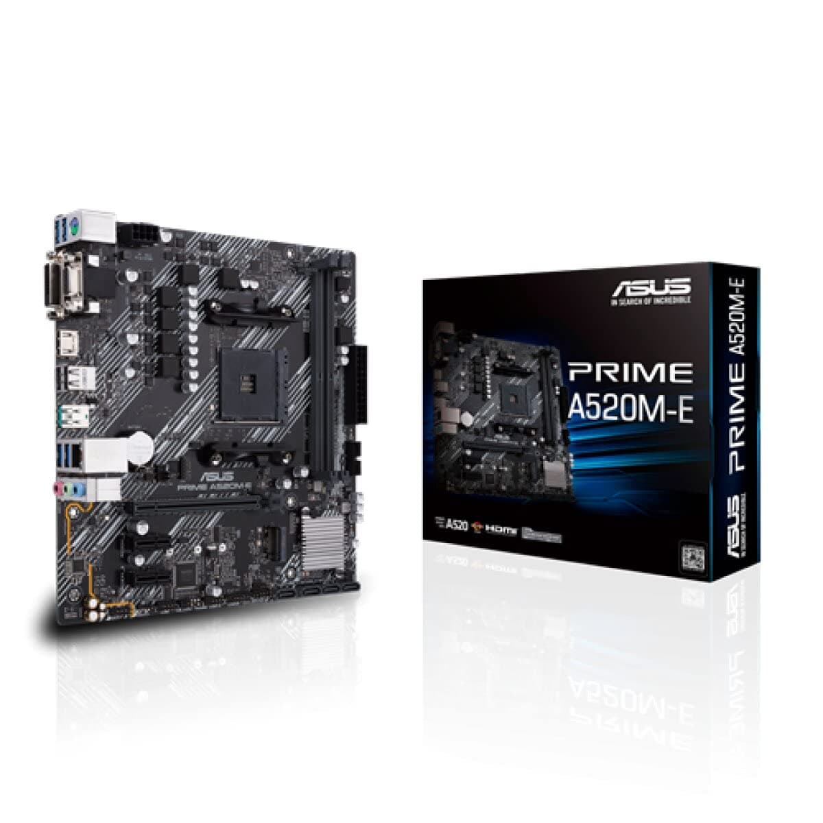 ASUS Prime A520M-E Mainboard Sockel AM4 (AMD Ryzen, micro-ATX, M.2, 1Gbit/s-Ethernet, SATA 6Gbit/s, USB 3.2 Gen 2 Typ-A) Bild 2