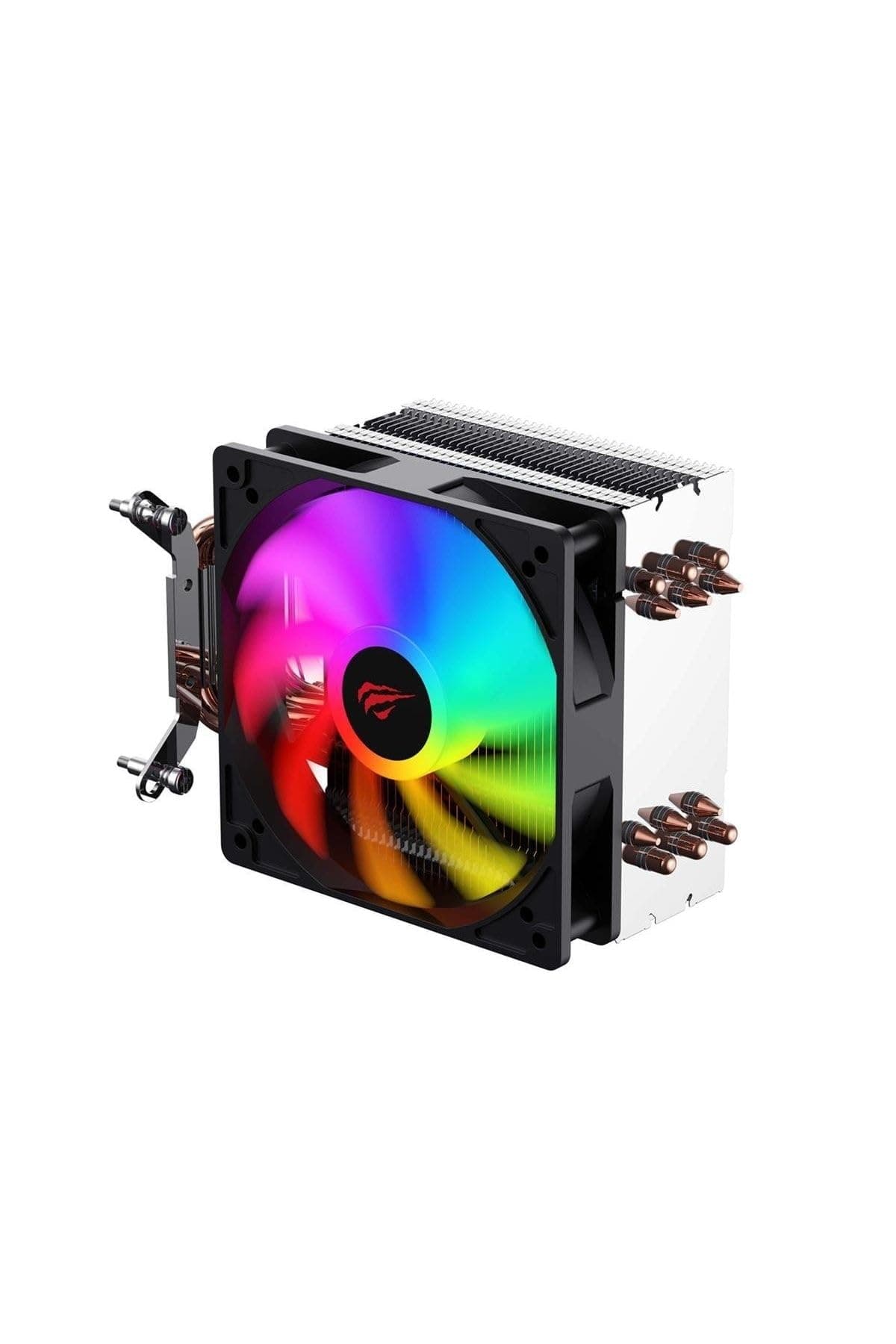 Havit Gamenote F2005 120mm RGB CPU Kühler Kupferrohr Intel LGA1700 PC Lüfter für Gamer, Inspirierender RGB Prozessorlüfter zur Optimierung der Gaming-Performance und Kühlung Bild 5