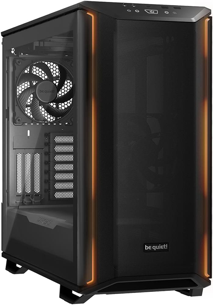 be Quiet! Dark Base 701 Black PC-Gehäuse, 3X Silent Wings 4 PWM high-Speed Lüfter, ARGB-Beleuchtung + Controller, Hub, Lüftersteuerung, Mainboard-Tray für invertiertes Layout, BGW58 Bild 2