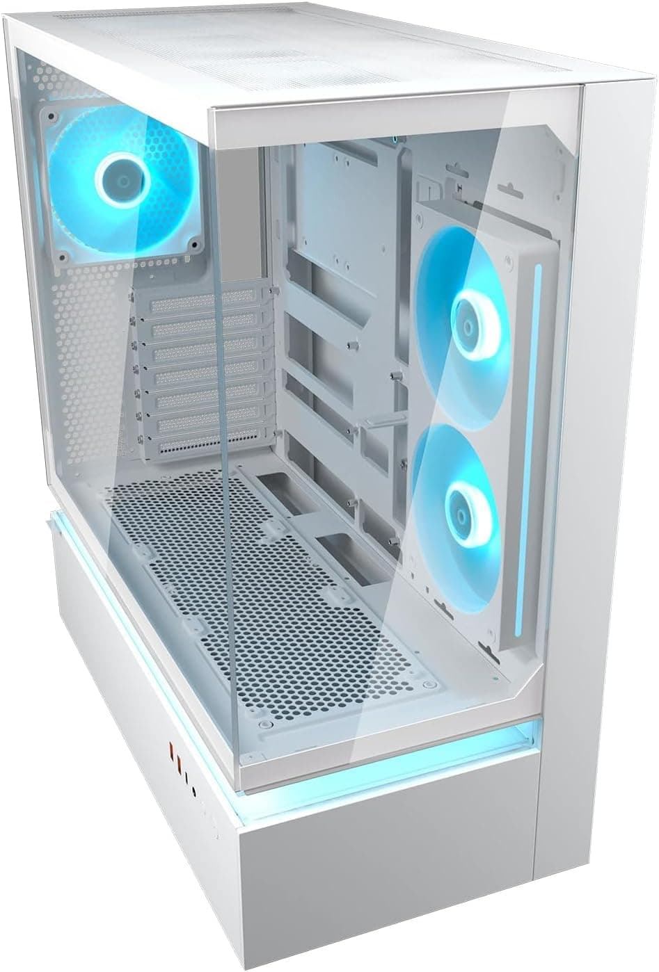 Cougar CFV235 ARGB Gaming-Gehäuse – MidTower ATX/CEB, 270° Airflow, 4× ARGB- PWM Lüfter, GPU bis 430 mm, USB-C (Weiß) (Weiß) Bild 4