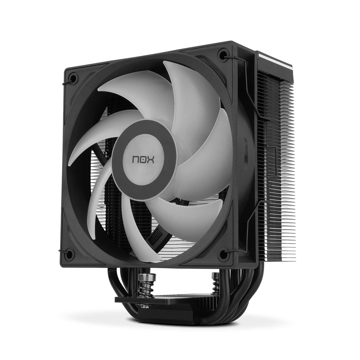 NOX XTREME PRODUCTS HUMMER H-500 CPU-Kühler mit digitaler Temperaturanzeige, kompatibel mit Intel&AMD, 120mm PWM-Lüfter, 4 Heatpipes Kupfer und Aluminium, Farbe schwarz H500