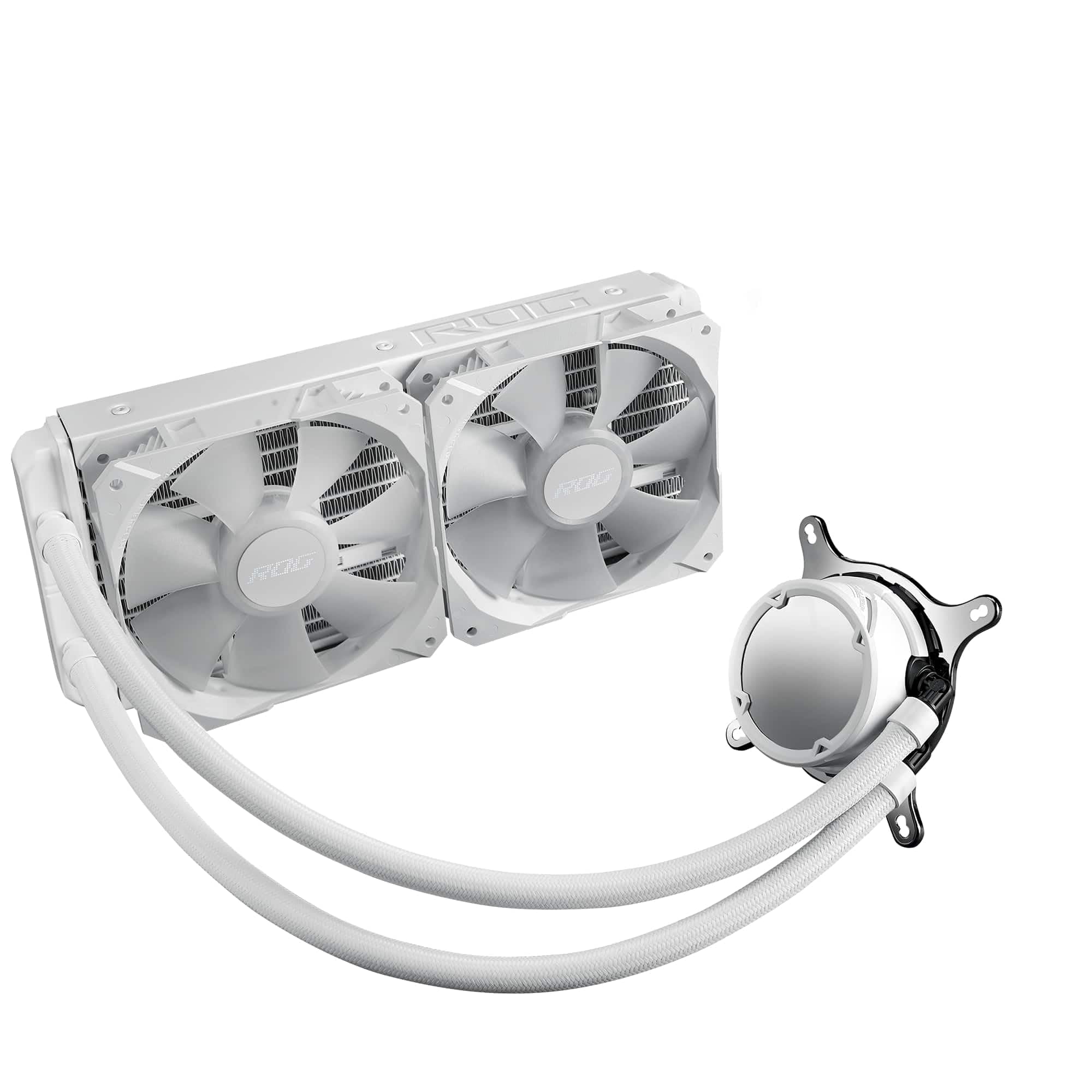 ASUS ROG STRIX LC II 240 ARGB AM5 White Edition All-in-One Flüssig-CPU-Wasserkühlung (Aura Sync, zwei adressierbare ROG 120mm RGB-Lüfter) Bild 3