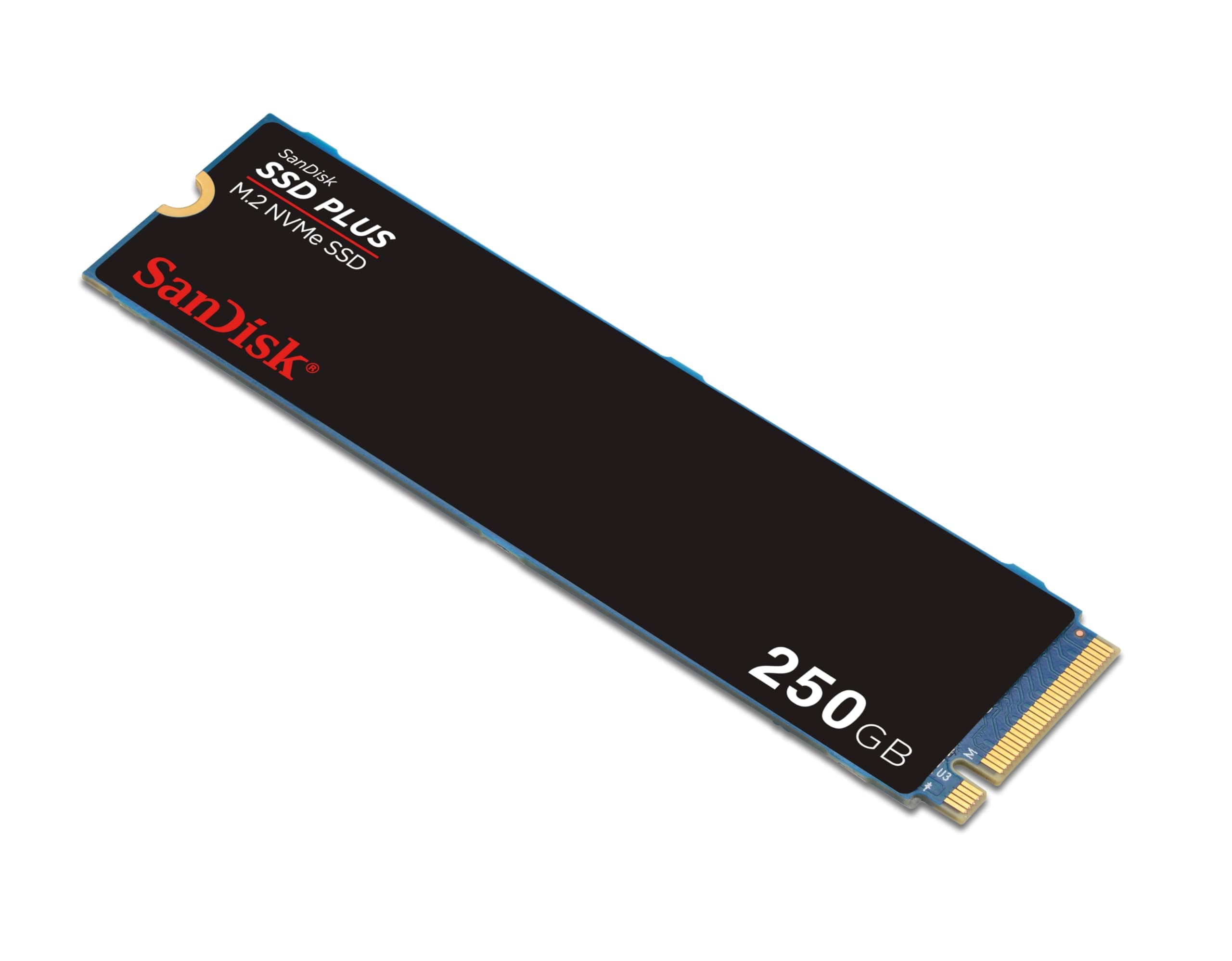SanDisk SSD PLUS M.2 NVMe SSD 250 GB (M.2 2280, PCIe Gen 3.0, einfache Installation, Western Digital Dashboard, 3 Jahre Garantie) Bild 5
