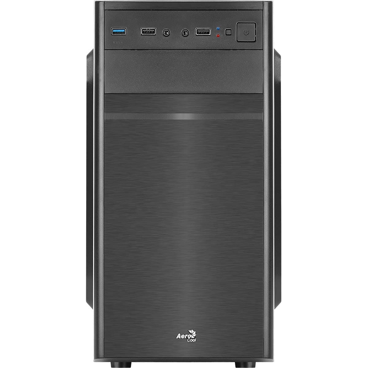 AeroCool CS103 - Micro ATX PC-Gehäuse, poliertes Aluminium, 80 mm Lüfter hinten schwarz única Schwarz CS103 Bild 5