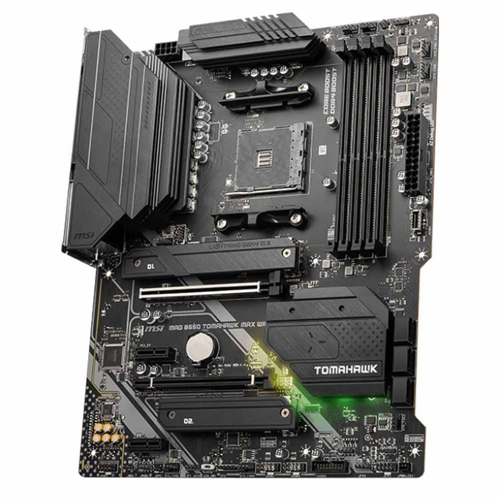 MSI MAG B550 Tomahawk MAX WiFi Mainboard ATX, AM4 - AMD Ryzen 5000 bereit - DDR4 Boost 5100+MHz/OC, PCIe 4.0 & 3.0 x16, M.2 Gen4 & Gen3, 2.5G LAN, Wi-Fi 6E, Bluetooth 5.2 Bild 3