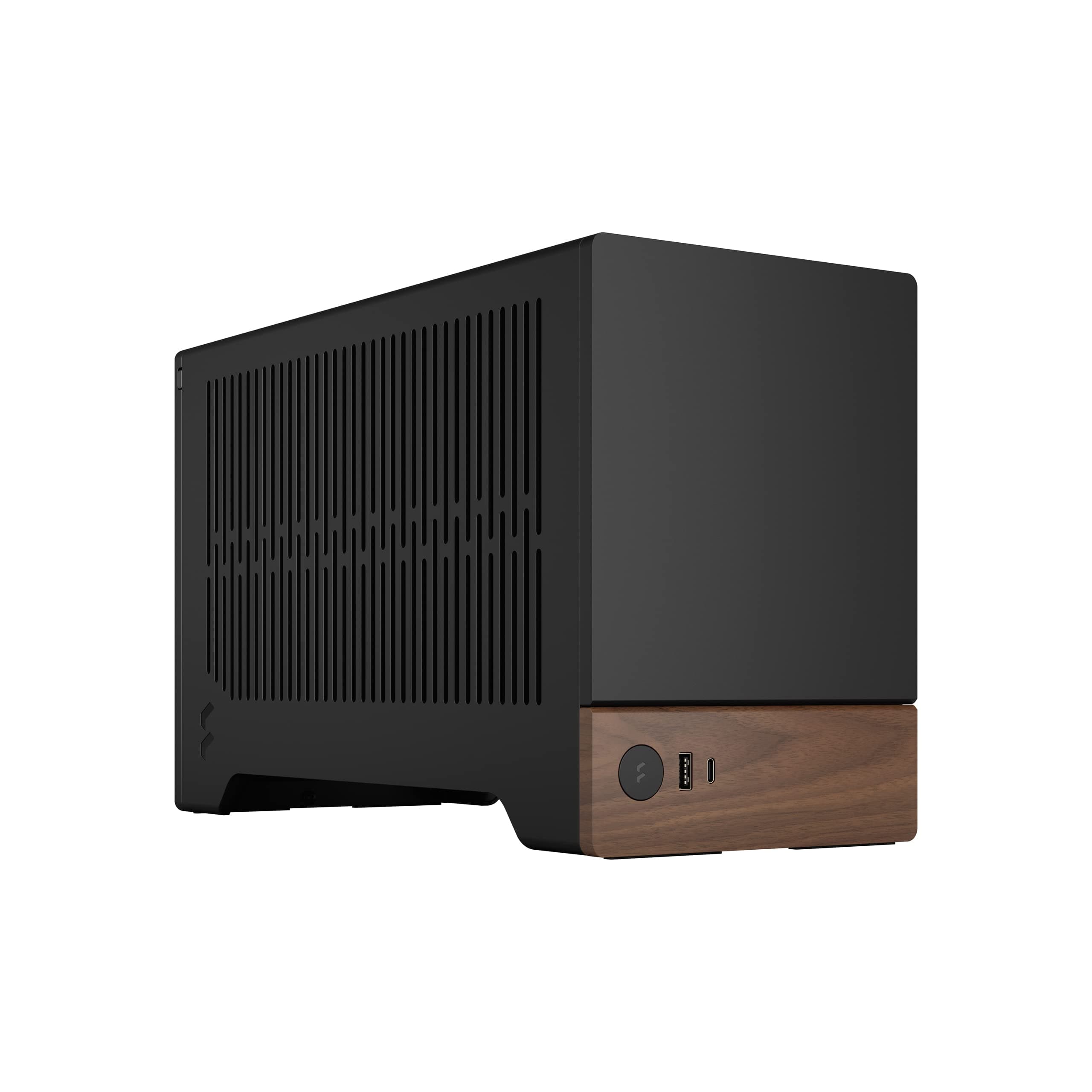 Fractal Design Terra Graphite - Wood Walnut Front Panel - Small Form Factor - mITX Gaming case – PCIe 4.0 Riser Cable – USB Type-C - Anodized Aluminum Panels Bild 2