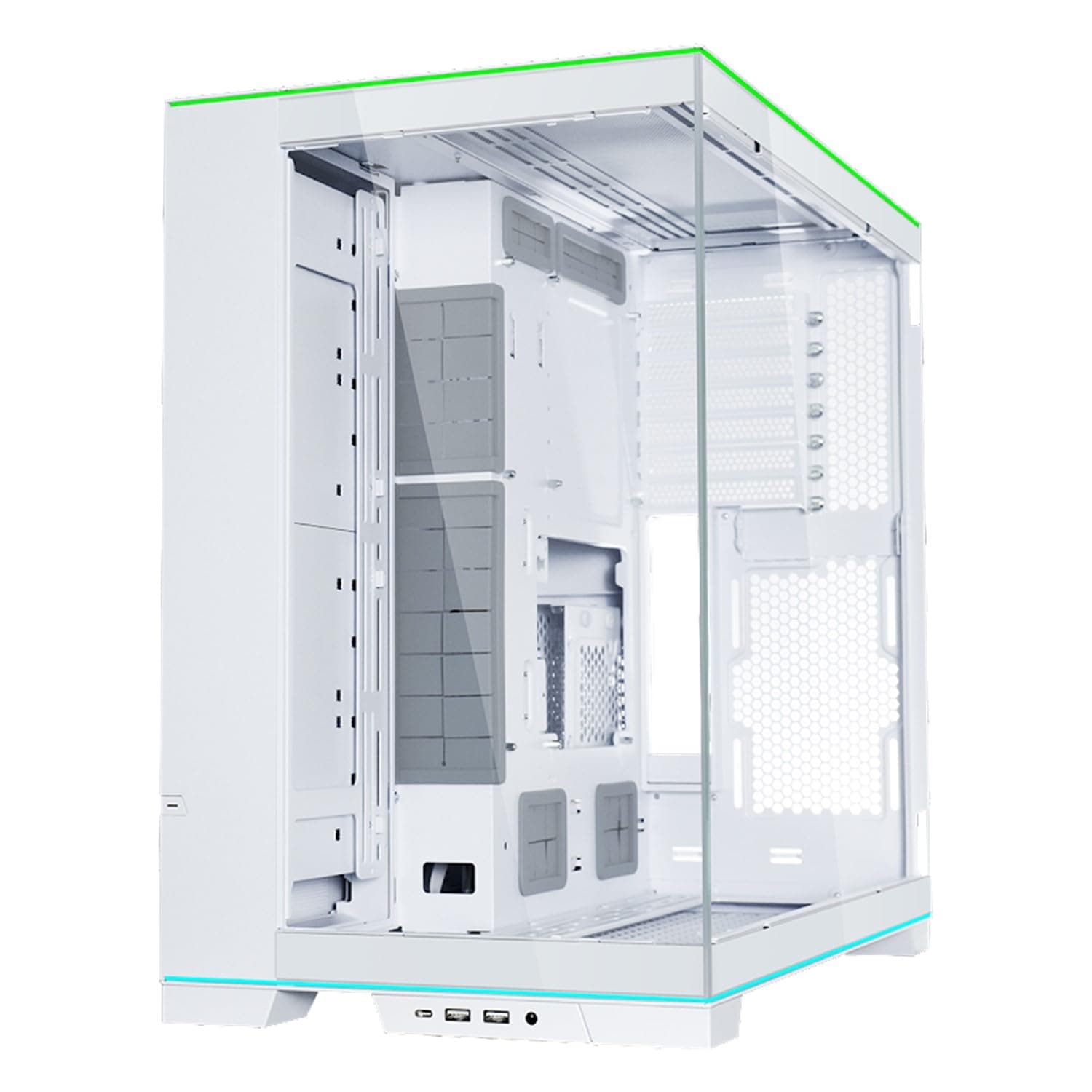 Lian Li O11D EVO RGB Weiß | ATX PC-Gehäuse aus Stahl, Aluminium & Tempered Glass, 455 mm GPU, 420 mm Radiatoren, integrierte RGB-Beleuchtung Bild 7