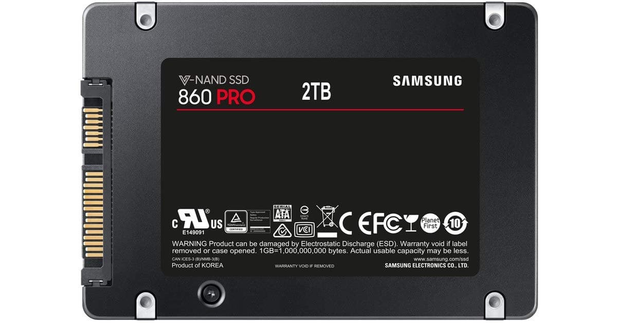 Samsung 860 PRO 2 TB SATA 2.5 Inch Internal Solid State Drive (SSD) (MZ-76P2T0) Bild 5
