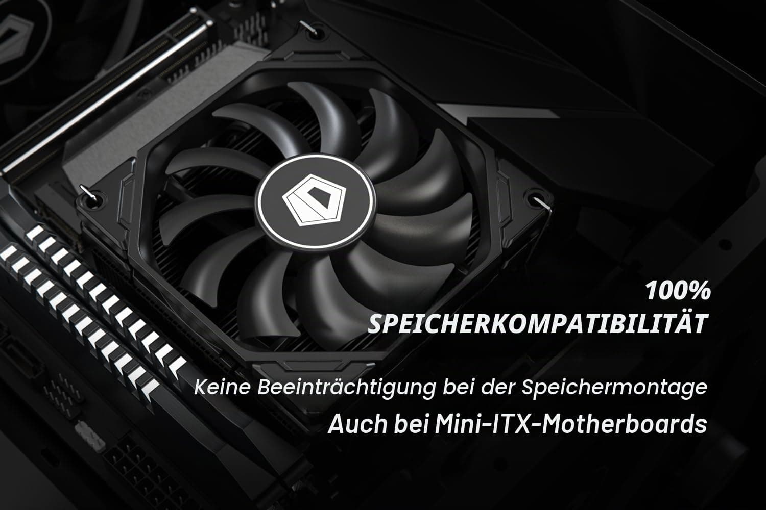 ID-COOLING IS-40X V3 CPU-Kühler mit niedrigem Profil, 45 mm Höhe, 4 Heatpipes, 92 mm Lüfter, unterstützt Intel LGA1700/1200/115X, AMD AM5/AM4 Bild 7