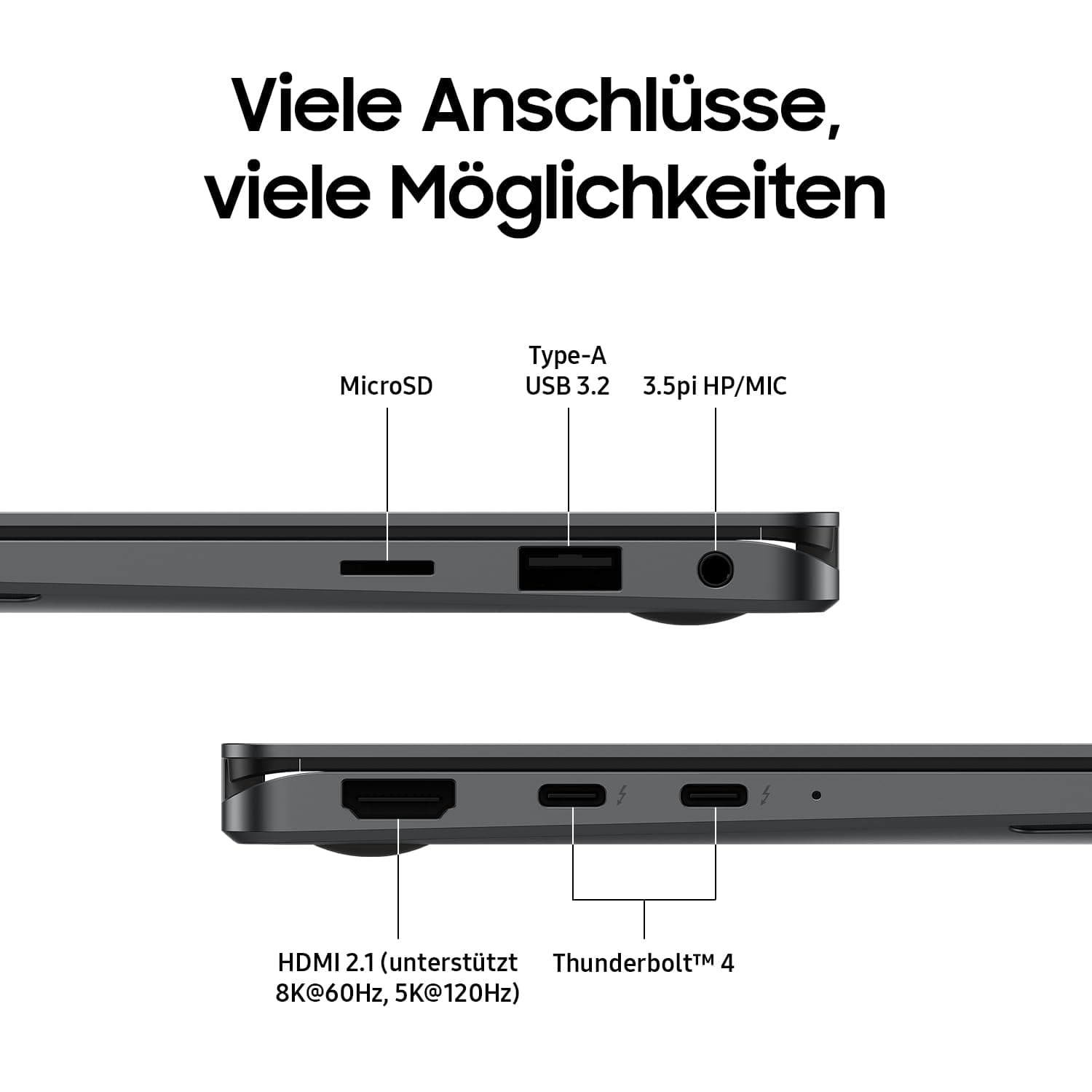 Samsung Galaxy Book5 Pro 360 2-in-1-Laptop, 16-Zoll-Display, Convertible AI-Notebook, Intel Core Ultra 7, 16 GB RAM, 1 TB Speicher, Copilot+ PC, Moonstone Gray, 3 Jahre Herstellergarantie 16 GB RAM / 1 TB Speicher Bild 7