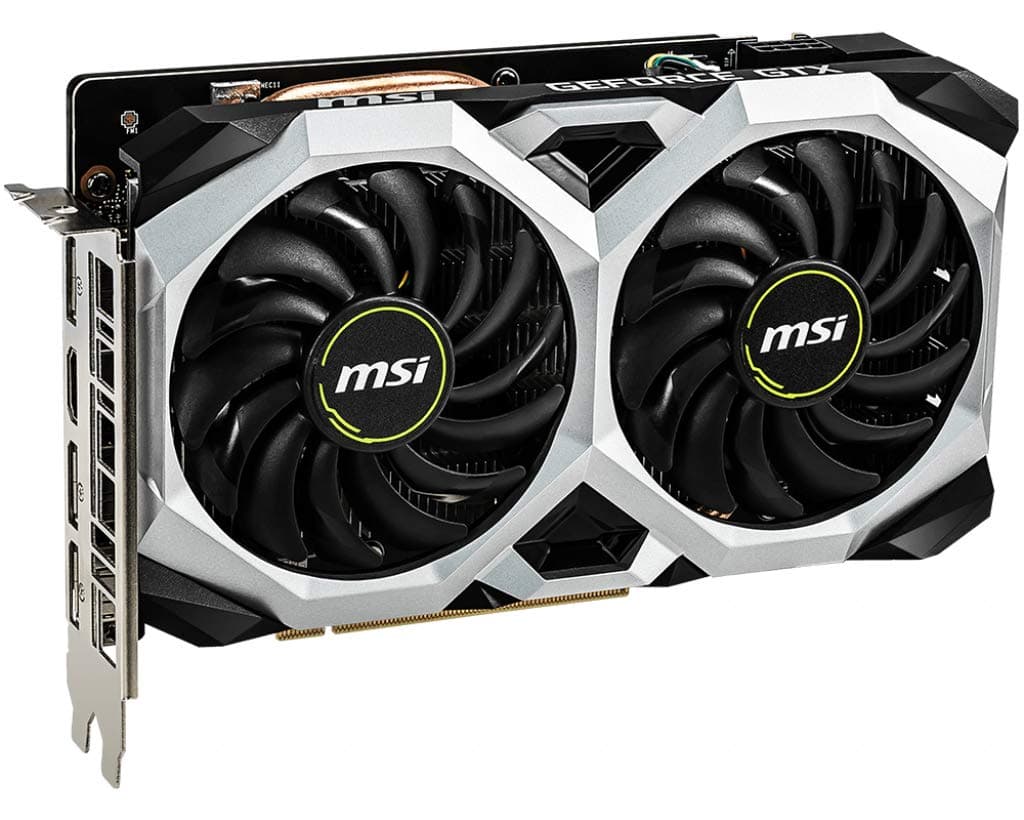 MSI Gaming GeForce GTX 1660 Ti 192-bit HDMI/DP 6GB GDRR6 HDCP Unterstützung DirectX 12 Dual Fan VR Ready OC Grafikkarte (GTX 1660 TI Ventus XS 6G OC) Bild 7