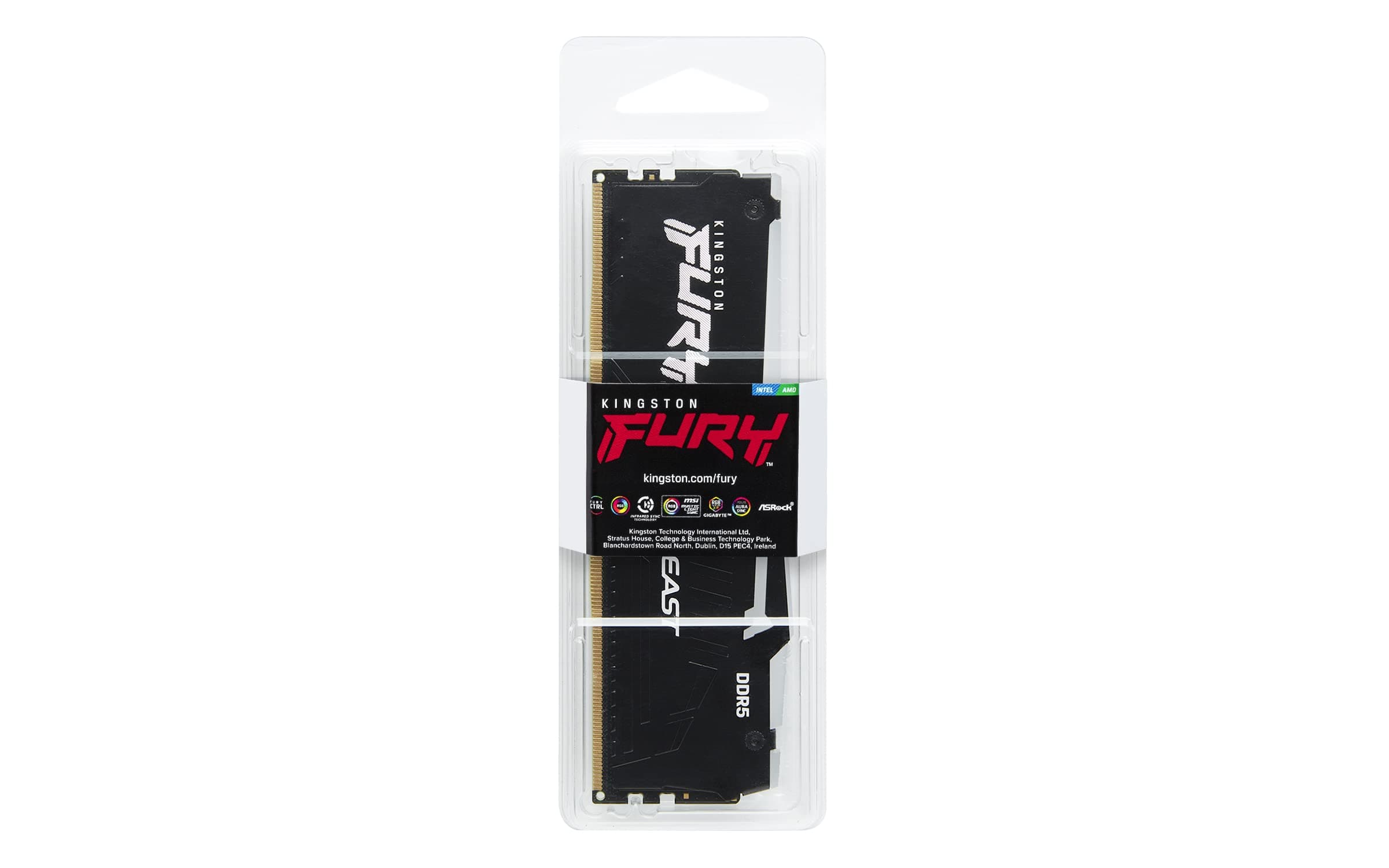 Kingston FURY Beast Schwarz RGB 16GB 5600MT/s DDR5 CL40 DIMM Desktop Gaming Speicher Einzelnes Modul - KF556C40BBA-16 Bild 8
