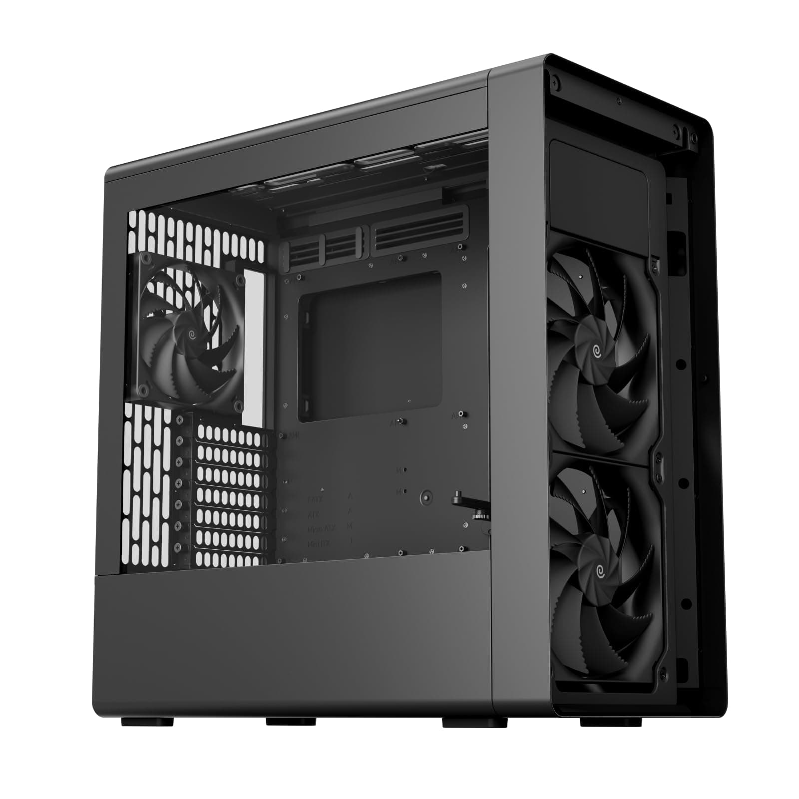 HAVN BF 360 Flow PC-Gehäuse mit 3 vorinstallierten Lüftern, Midi-Tower, Top Airflow, Tempered Glass - schwarz BF 360 Flow Schwarz Bild 5
