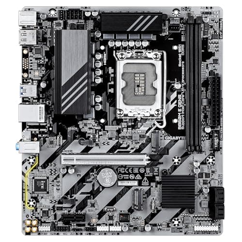GIGABYTE B860M E GEN5 Mainboard – Intel Core Ultra CPUs, 4+1+2-Phasen-VRM, bis zu 8800 MHz DDR5 (O.C.), 2× PCIe-4.0-M.2, 1-GbE-LAN, USB 3.2 Gen 1 Bild 4