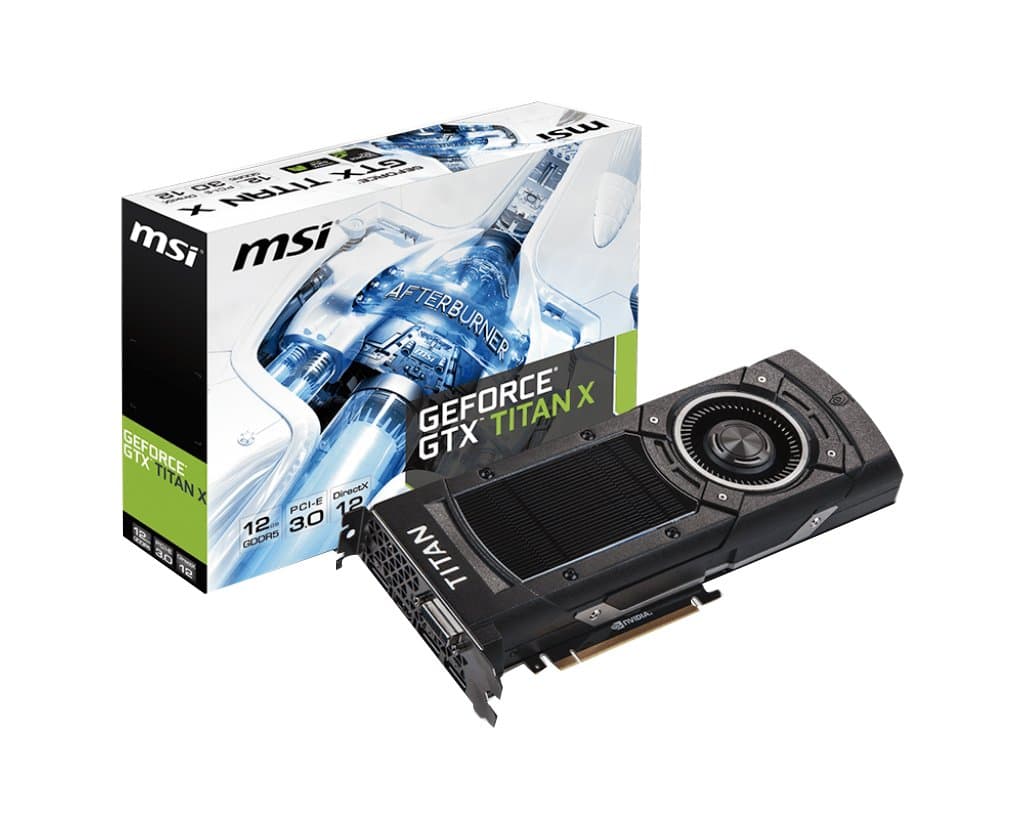 MSI Nvidia Titan X Grafikkarte (1000 MHz, GDDR5, 384 Bit, DL-DVI-I) Bild 2