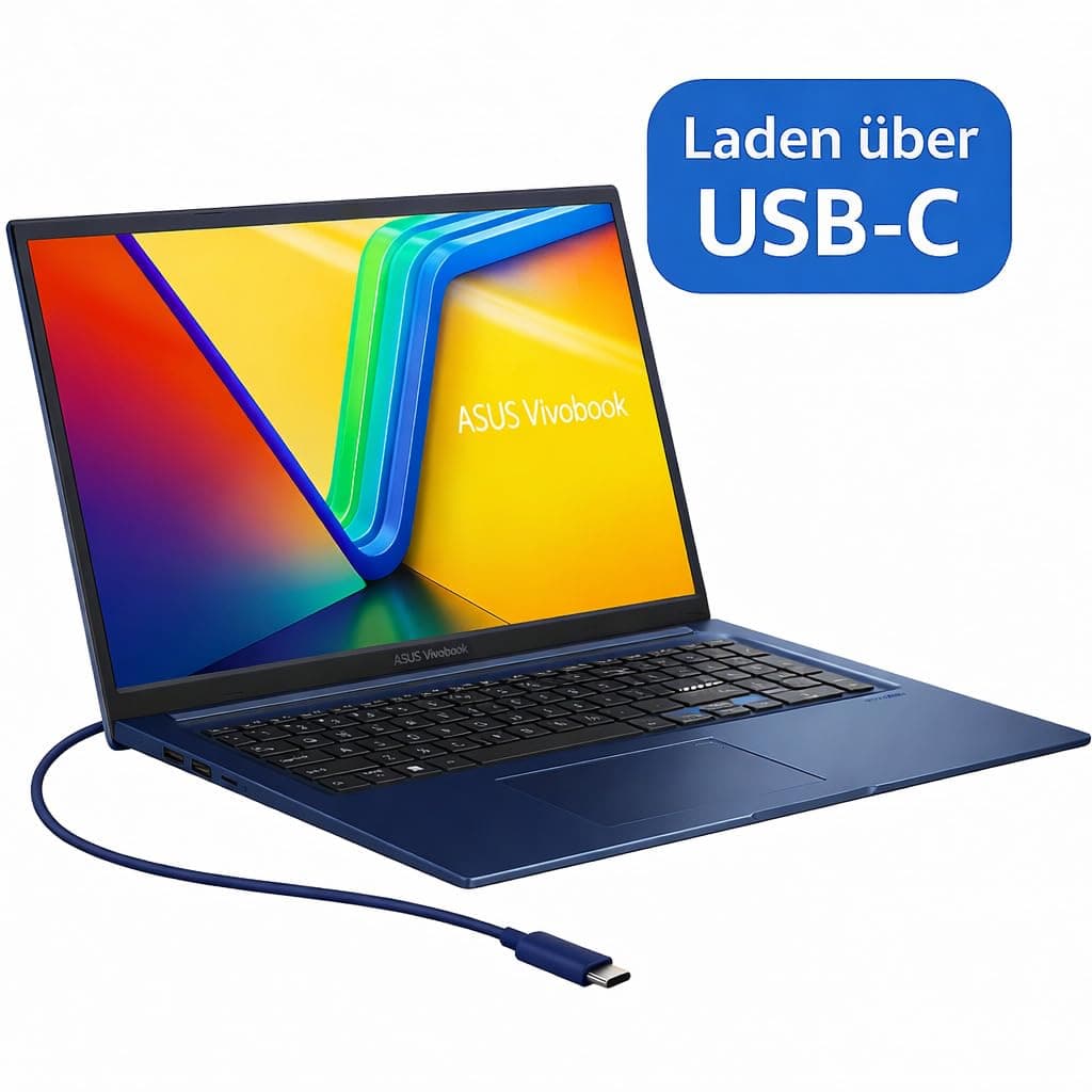ASUS i5 Laptop 15,6 Zoll FullHD (Intel Core 5 Prozessor 120U, 10 Kerne, 5 GHz, 16 GB DDR5 RAM, 512 GB NVME SSD, HDMI, BT, Webcam, USB-C/3.0, WLAN, Windows 11 Prof) Notebook #8247 15.6 Core5 120U - 16 GB - 512 GB NVME - Win11 15.6 Zoll FHD Bild 2
