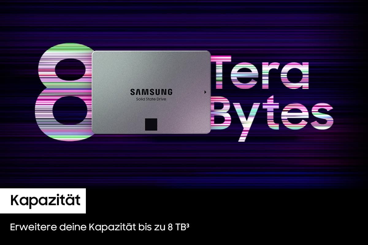 Samsung 870 QVO SATA III 2,5 Zoll SSD, 2 TB, 560 MB/s Lesen, 530 MB/s Schreiben, Interne SSD, schnelle Festplatte als Ersatz für HDD, MZ-77Q2T0BW 2 TB SSD Bild 5
