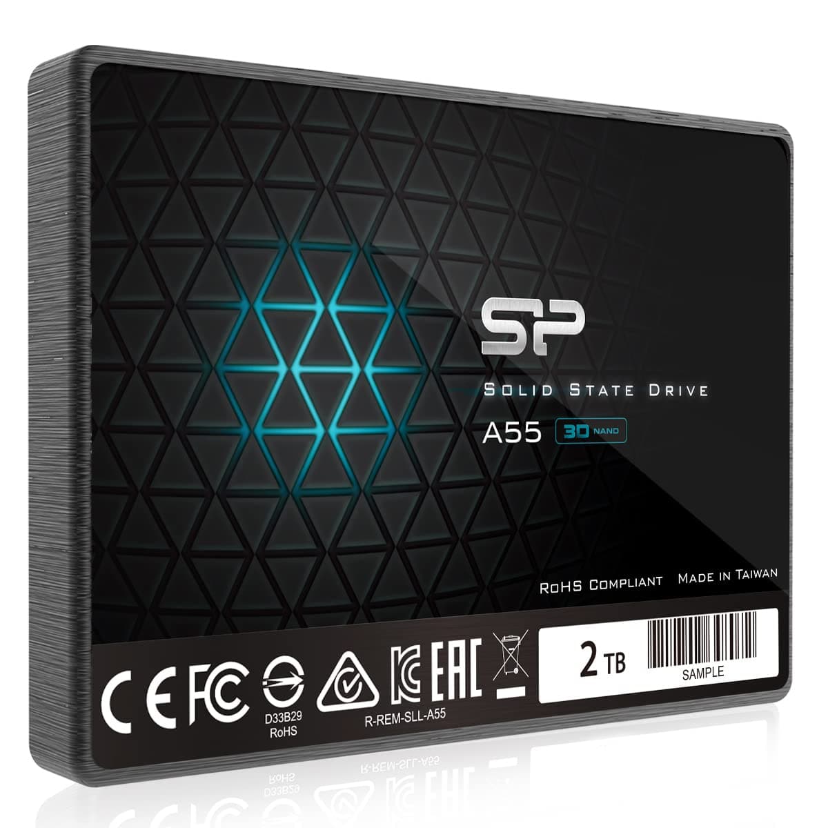 Silicon Power SSD 2TB 3D NAND A55 SLC Cache Performance Boost 2.5 inch SATA III 7mm (0.28") Internal Solid State Drive 1 Pack 2TB Bild 3