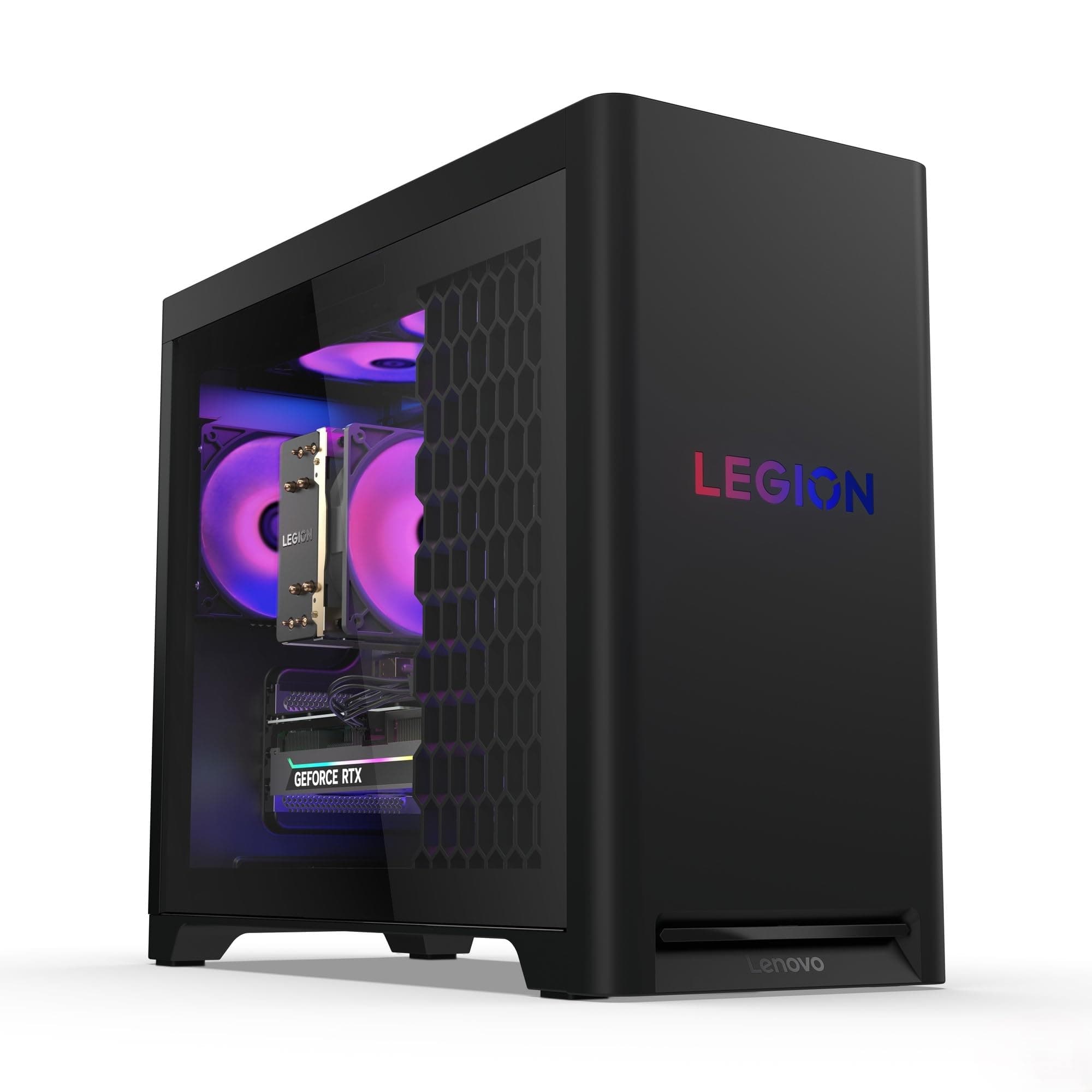 Lenovo Legion Tower 5i Gaming AI Desktop-PC | NVIDIA GeForce RTX 5070 | Intel Core Ultra 7 265KF | 32GB RAM | 2TB SSD | Win11 | Eclipse Black | Transparente Abdeckung | 30L | 3 Monate GamePass Intel Core Ultra 7 265KF NVIDIA GeForce RTX 5070