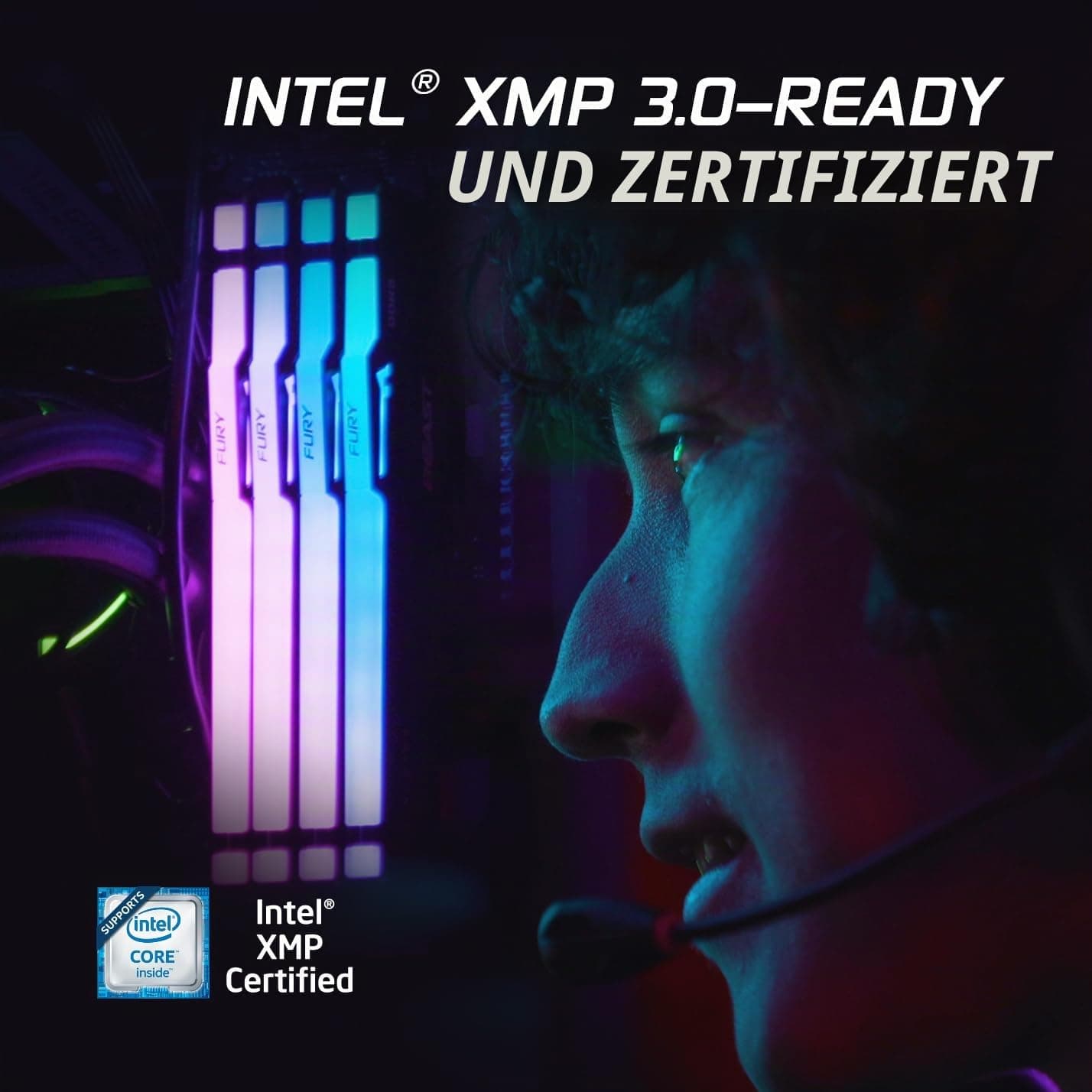Kingston FURY Beast Schwarz RGB 16GB 6000MT/s DDR5 CL36 DIMM Desktop Gaming Speicher Einzelnes Modul AMD EXPO/ Intel XMP - KF560C36BBE2A-16 Bild 7