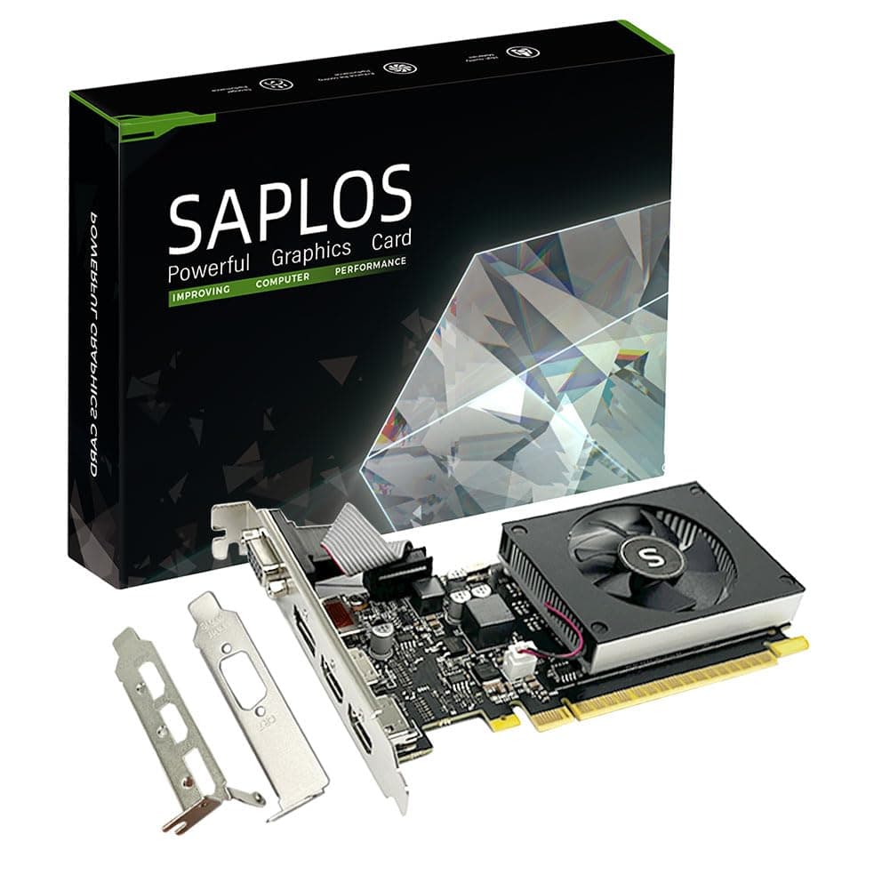 GT 730 4GB Grafikkarte, 2 HDMI, DisplayPort, VGA, DDR3 64-bit, Low Profile Grafikkarten PC, Computer GPU, Low Power, PCI Express x8, DirectX 12 GT 730 4GB 64-bit
