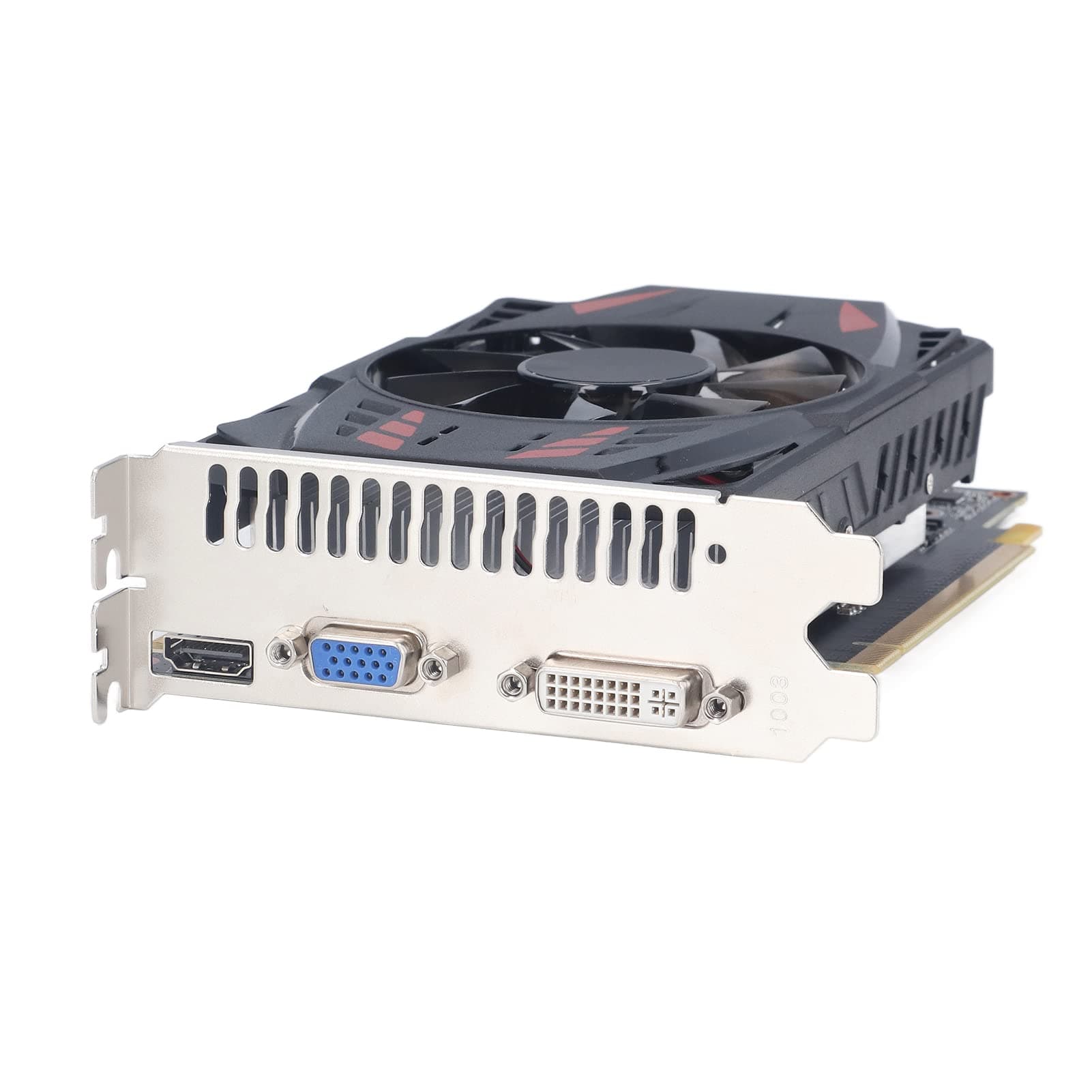 Goshyda GTX550TI Gaming-Grafikkarte, 2 GB GDDR5 128BIT 4K HDR, Tragbarer Dual-Lüfter, Geräuscharm, DVI-VGA-HDMI-Ausgang, Desktop-Grafikkarte für PC-Spiele Bild 7
