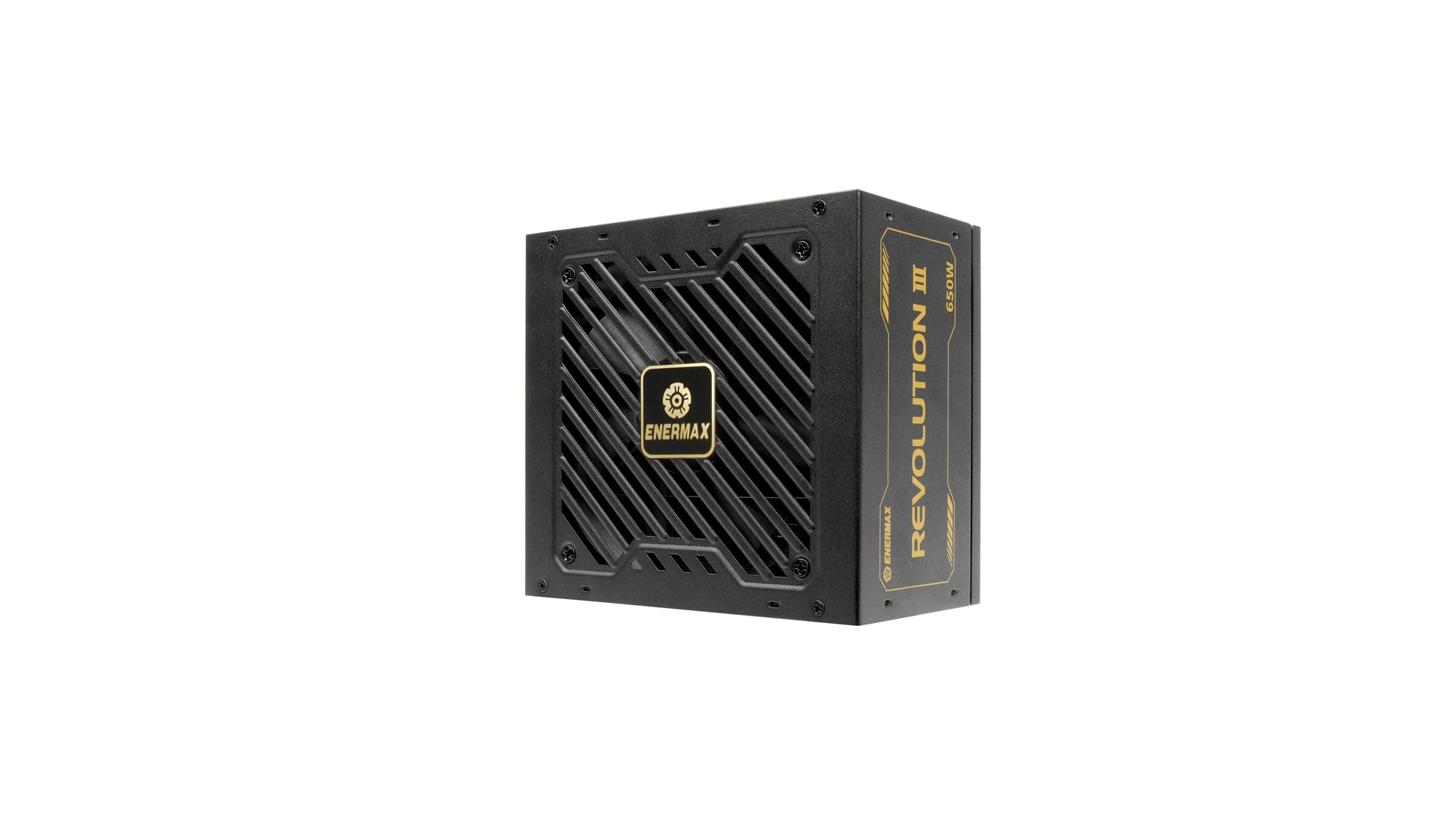 ENERMAX Revolution III 650 Watt |vollmodulares ATX 3.1-Netzteil | PCIe 5.1 |80 Plus Gold |flüsterleiser 120mm FDB-Lüfter | 105°C jap. Kondensatoren | ERV650G-AHG-MAC REVOLUTION III 650W