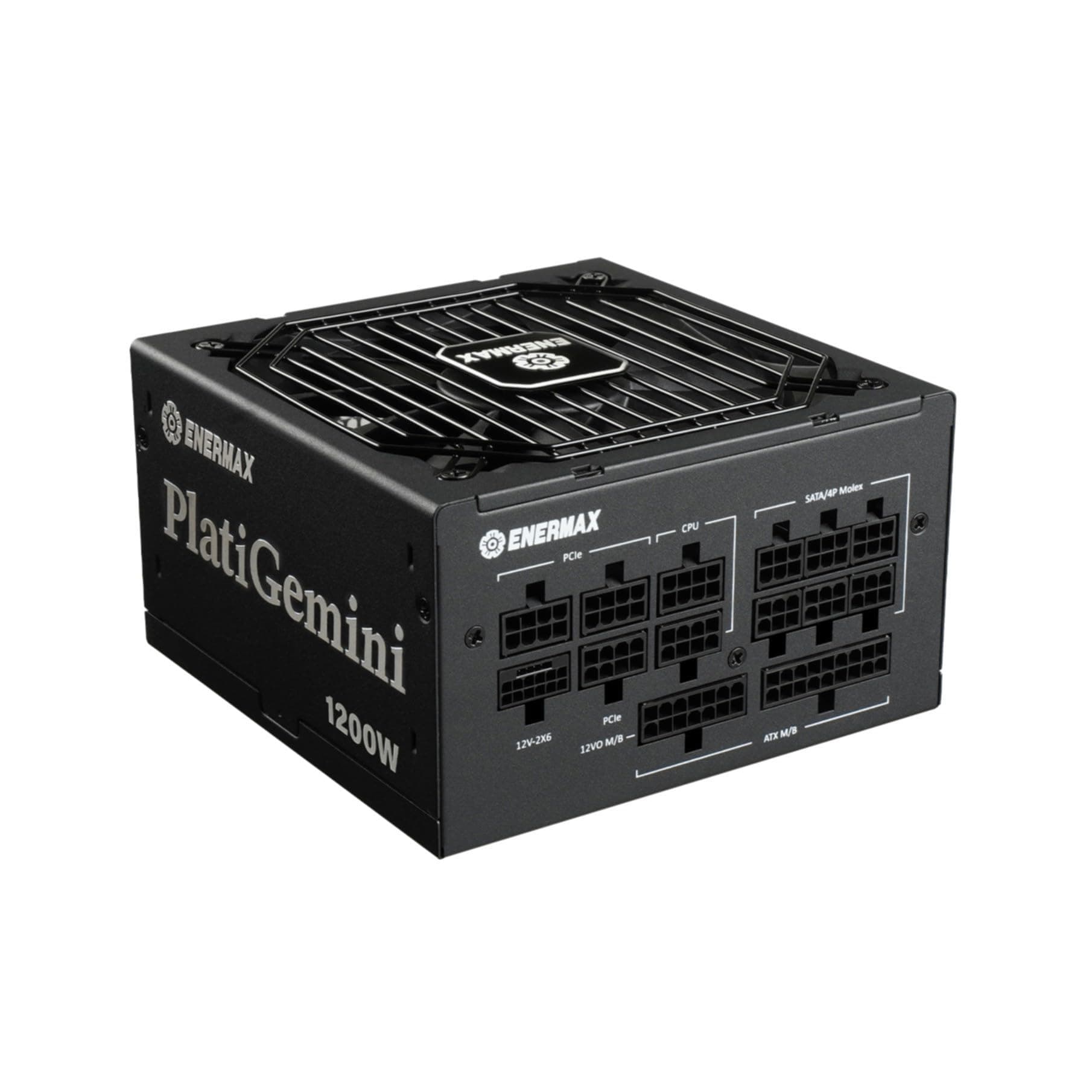 ENERMAX PlatiGemini ATX 3.1 & ATX12VO Hybrid-Netzteil 1200W 80PLUS Platinum (Vollmodulares, 12V-2x6, 60% Semi-Fanless) inkl. WireView GPU; EGN1200P Bild 5