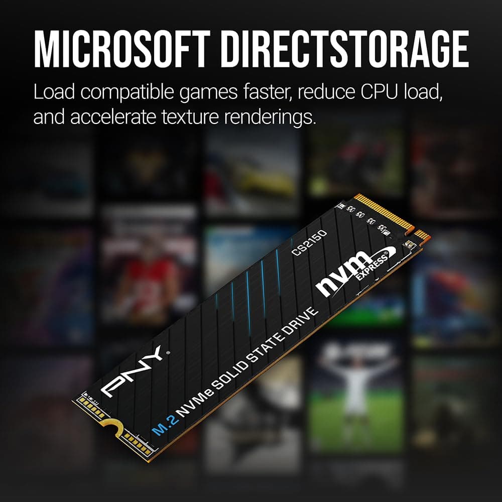 PNY CS2150 4TB Gen5 SSD PCIe NVMe M.2 2280 – Bis zu 9.200 MB/s Lesen – KI-Anwendungsbereit, ideal für Gaming, Foto-/Videobearbeitung, anspruchsvolle Workstations – Internes Solid-State-Laufwerk Bild 7