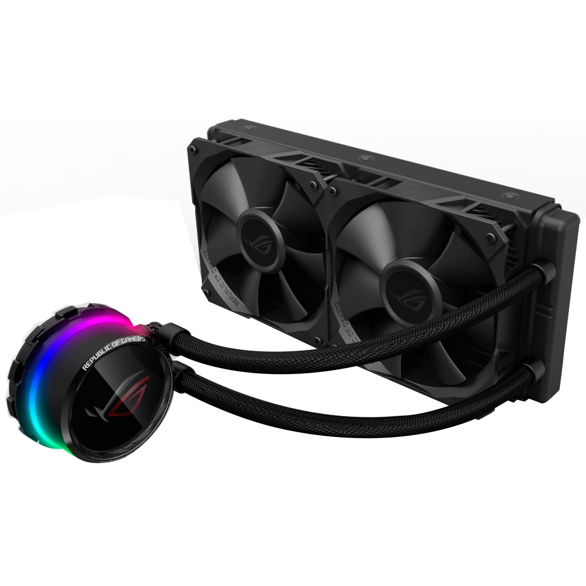 ASUS ROG Ryuo 240 All-in-One CPU-Wasserkühlung (1,77 Zoll OLED Display, Aura Sync RGB, ROG-240 mm-Lüfter) Bild 2