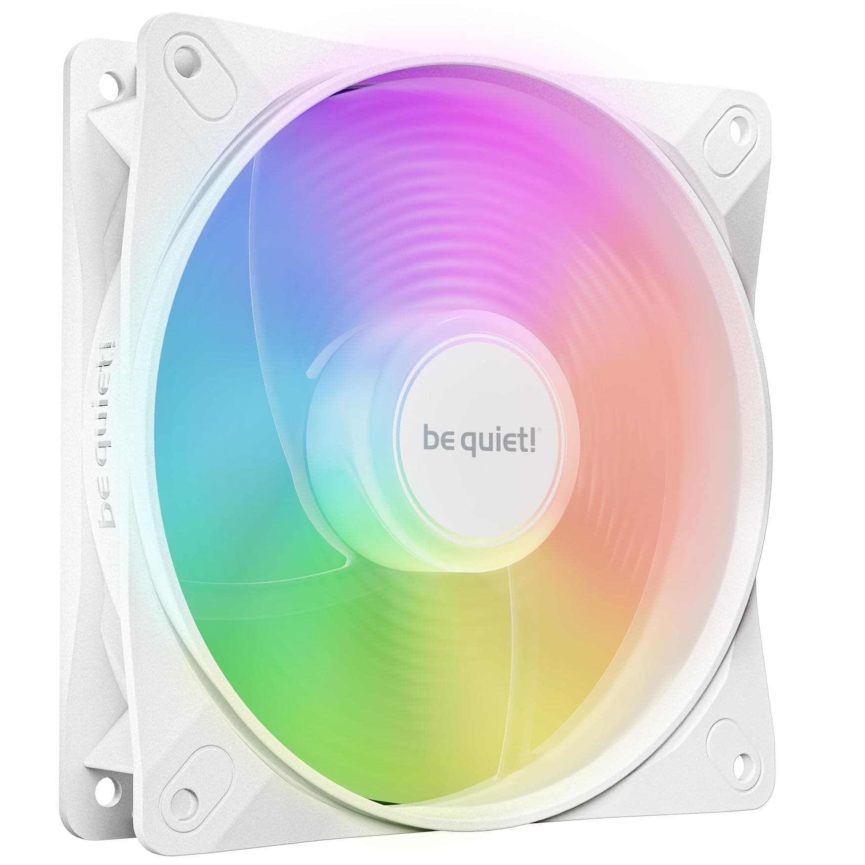be quiet! Light Wings LX 120mm PWM Reverse White Lüfter, 7 optimierte und invertierte Lüfterblätter, außergewöhnlicher Luftdruck, ideal in der Seite oder am Boden des Gehäuses, beleuchteter Hub Bild 2
