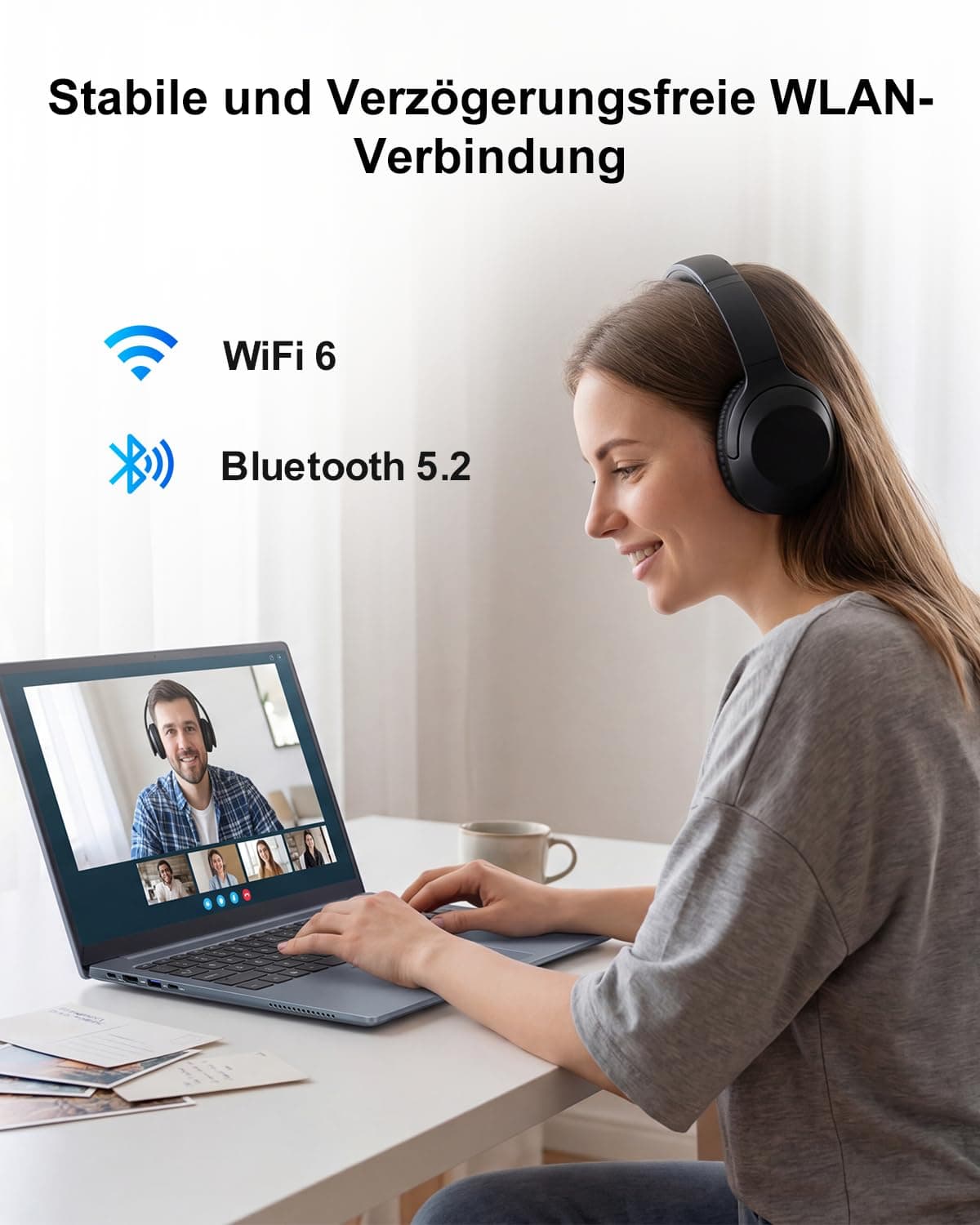 Ninkear N16 Pro Ultradünn Laptop, Core i7 12700H, 16GB DDR4, 1TB SSD, 16" 2.5K Ultragroß Display, WiFi 6 & BT 5.2, Stabile WLAN-Verbindung Laptop – Für Arbeit & Treffen & Gaming Silber Bild 6