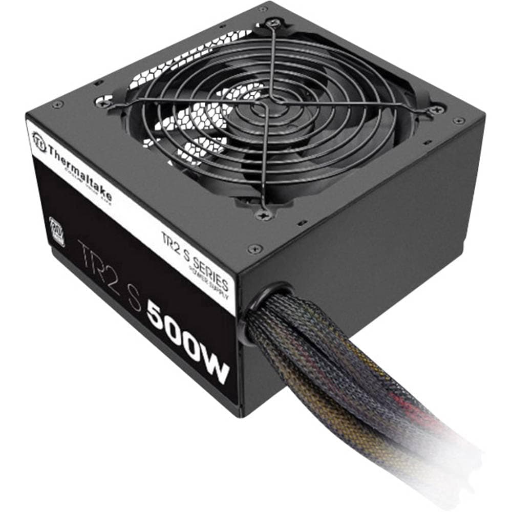 Thermaltake TR2 S 500W | PC-ATX-Netzteil | 80-Plus | leiser 120 Lüfter | EU zertifiziert | schwarz Bild 2