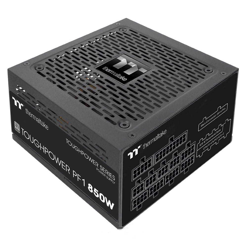Thermaltake Toughpower PF1 850W | PC-ATX-Netzteil | 80-Plus-Platinum | voll-modular | leiser 140 Lüfter | EU Zertifiziert | schwarz Bild 5