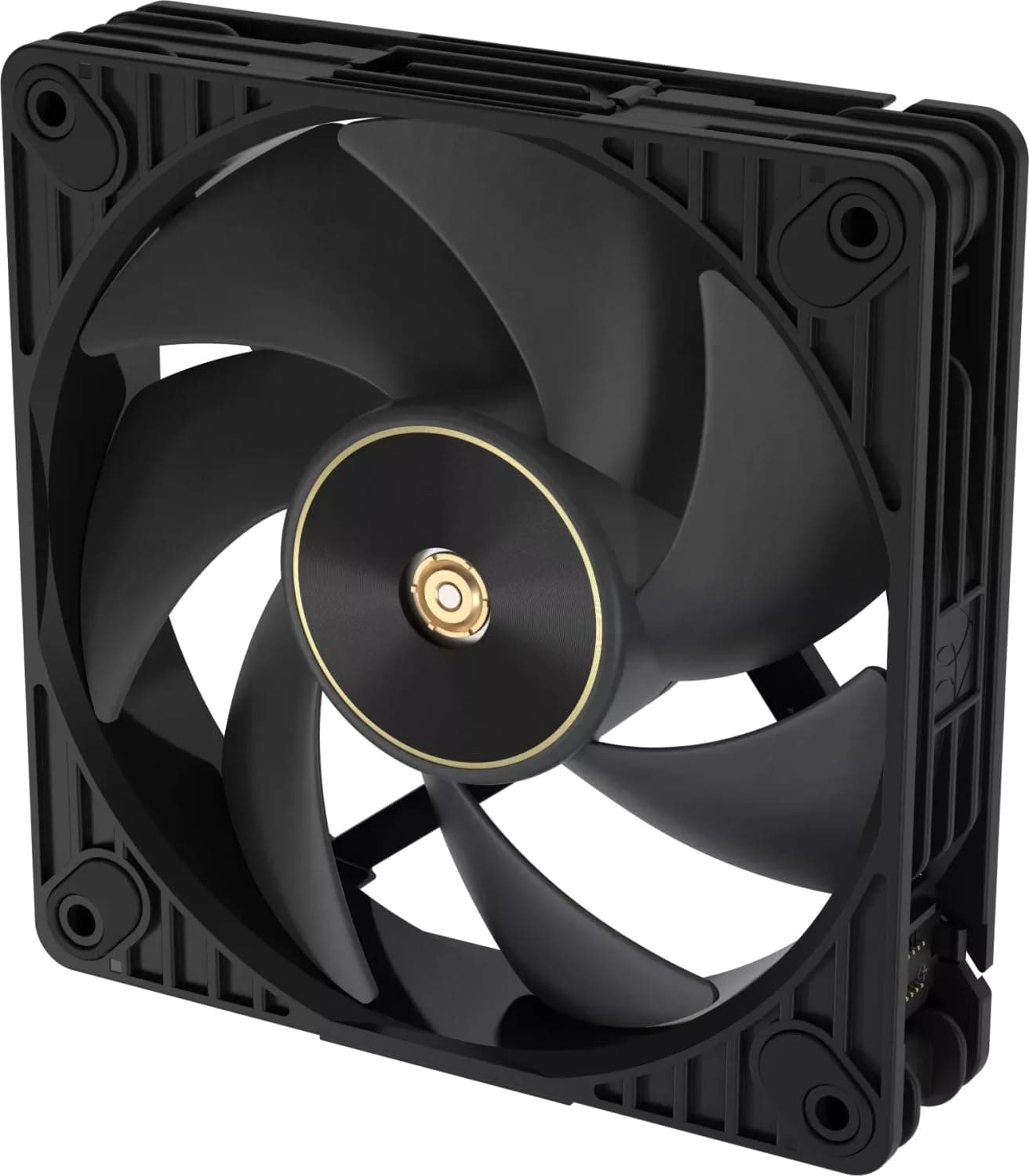 ASUS ProArt PF120 Single Pack PMW-Lüfter, 120 mm, hohe Leistung, 28 mm Rahmen, LCP-Flügel, leiser Betrieb, Präzisionstechnik, Kettenverbinder, Schwarz Bild 3