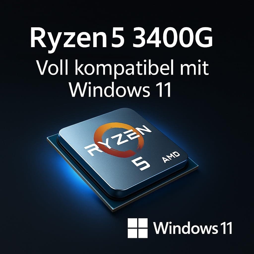 shinobee Business Multimedia Office PC AMD Ryzen 5 3400G 8 Threads 4.20GHz - 16 GB DDR4-512 GB SSD - DVD - AMD Radeon RX Vega 11 Graphics 4K HDMI DX12 - Windows 11 - WLAN - Computer #7370 Ryzen 5 3400G - 16GB - Vega11 - SSD AMD Ryzen 5 Bild 5