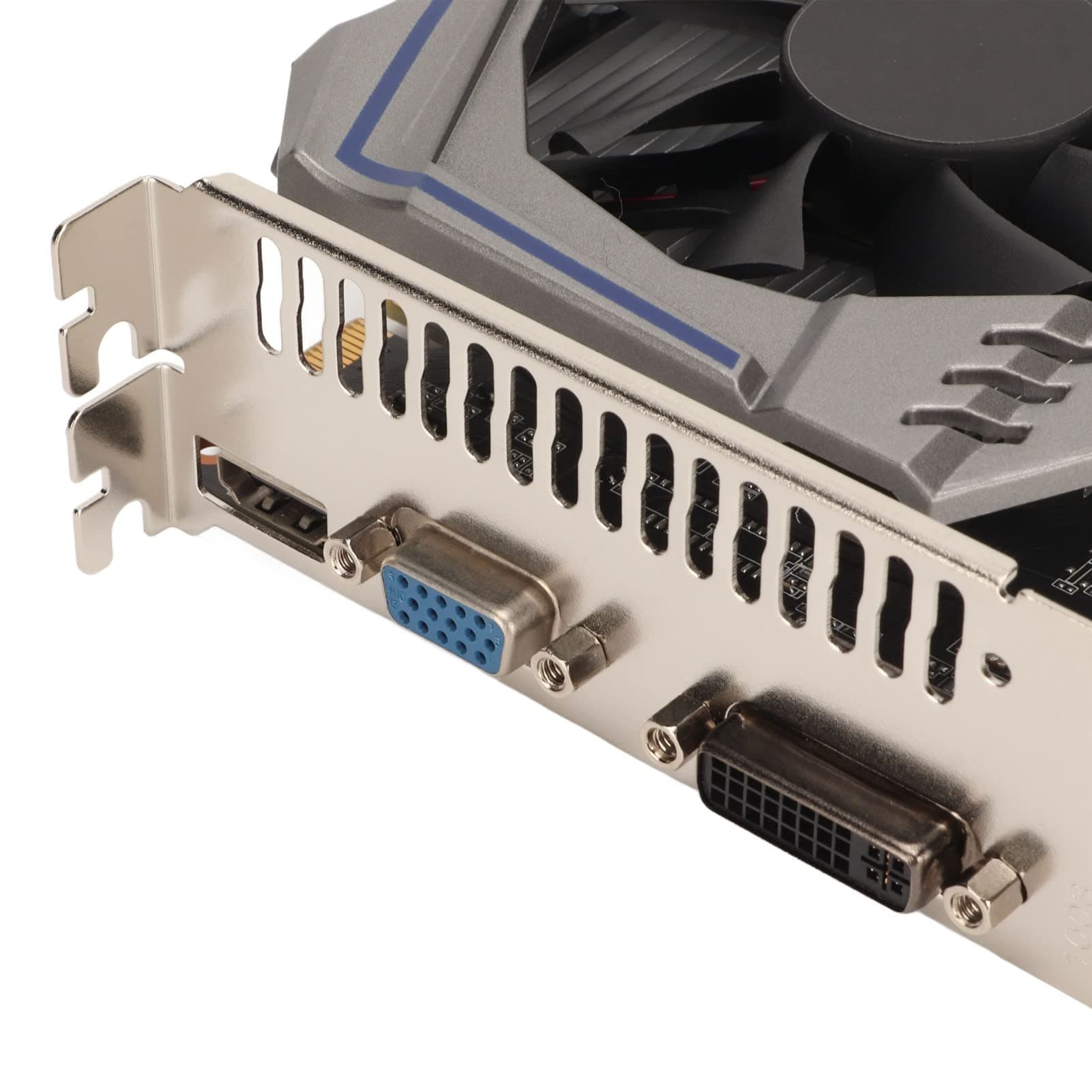 ASHATA 550Ti 8GB GDDR5 128 Bit Gaming Grafikkarte, PCI Express 2.0 Dual Fan Computer PC Gaming Video Grafikkarte mit HDMI VGA DVI, 2560x1600 Auflösung Bild 7