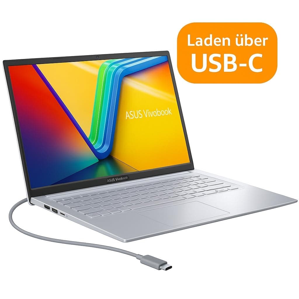 ASUS (17,3 Zoll FullHD Notebook mit MS Office 2024 Pro (Intel Core i7 13th Gen, 10 Kerne, 5.00 GHz, 24 GB RAM, 1000 GB SSD, Intel UHD, HDMI, BT, Webcam, USB-C/3.0, WLAN, Windows 11 Prof) #8466 17.3 Core i7 13th Gen - 24GB - 1TB - Office 2024 17.3 Zoll FHD Bild 2