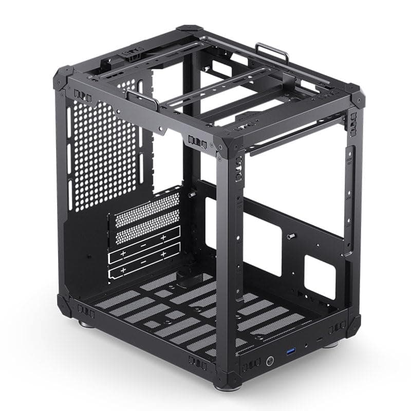 Jonsbo C6-ITX PC-Gehäuse Mini-Tower Schwarz – kompakt, Mini-ITX, GPUs bis 255 mm, CPU-Kühler bis 75 mm, bis zu 3 Lüfter, USB-C Front I/O Bild 6