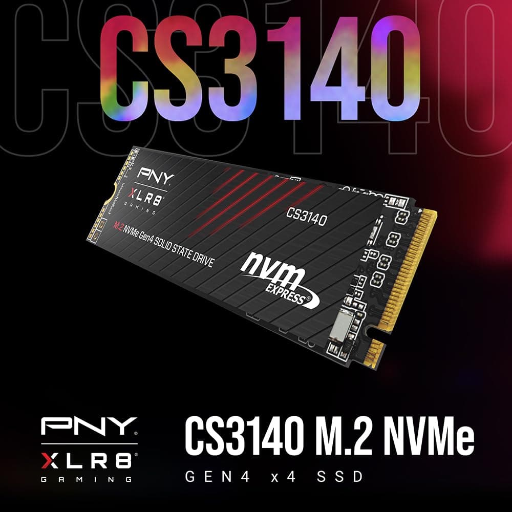 PNY XLR8 CS3140 4TB M.2 NVMe Gen4 x4 interne Solid State Drive (SSD) - M280CS3140-4TB-RB Bild 3